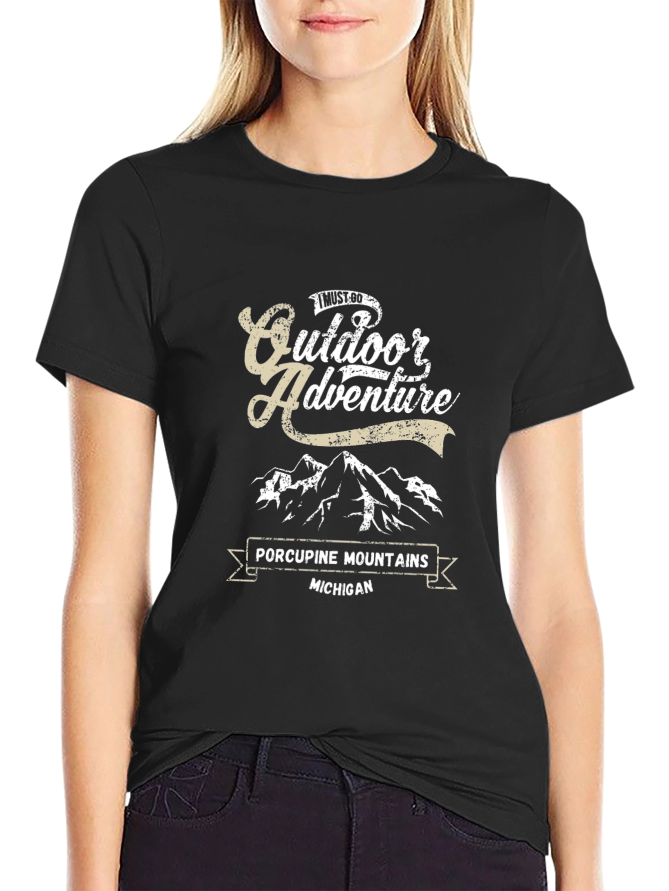 Outdoor Adventure Porcupine Mountains Michigan T-Shirt