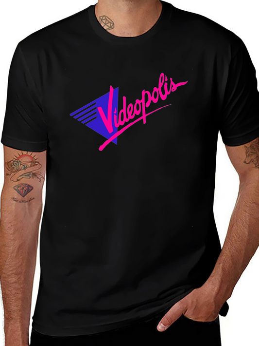 Videopolis Retro Graphic T-Shirt - Black