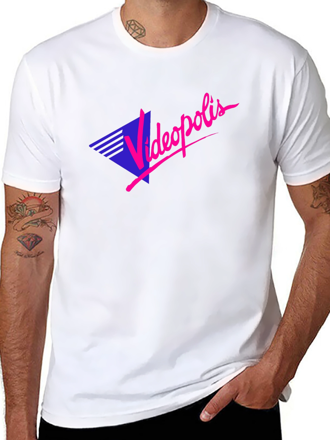 Videopolis Retro Graphic T-Shirt - Black