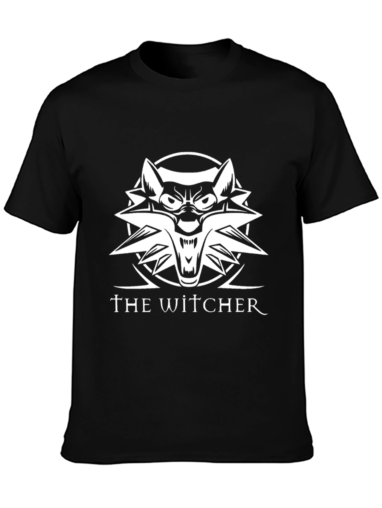 The Witcher Wolf Medallion Black T-Shirt
