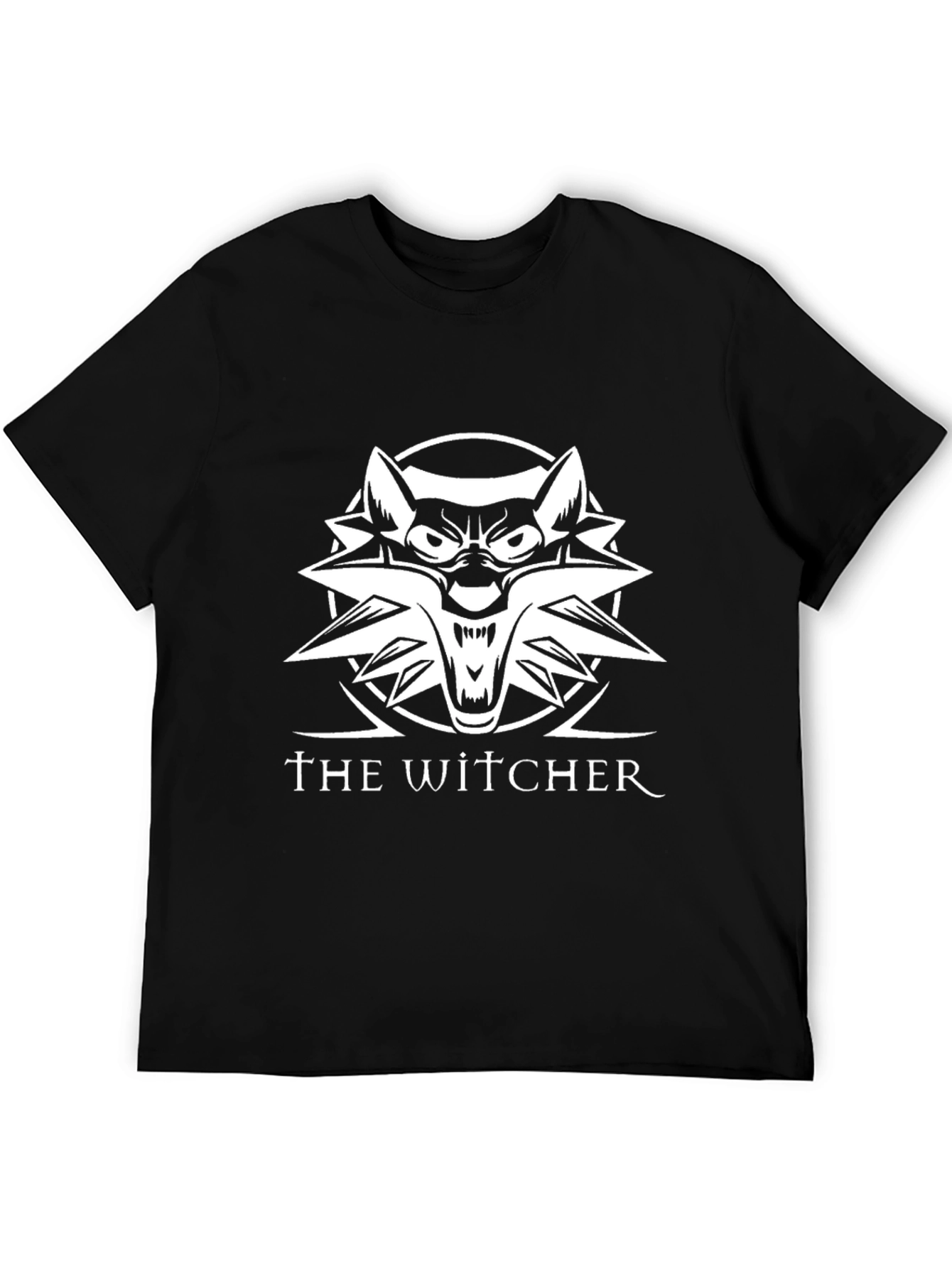 The Witcher Wolf Medallion Black T-Shirt