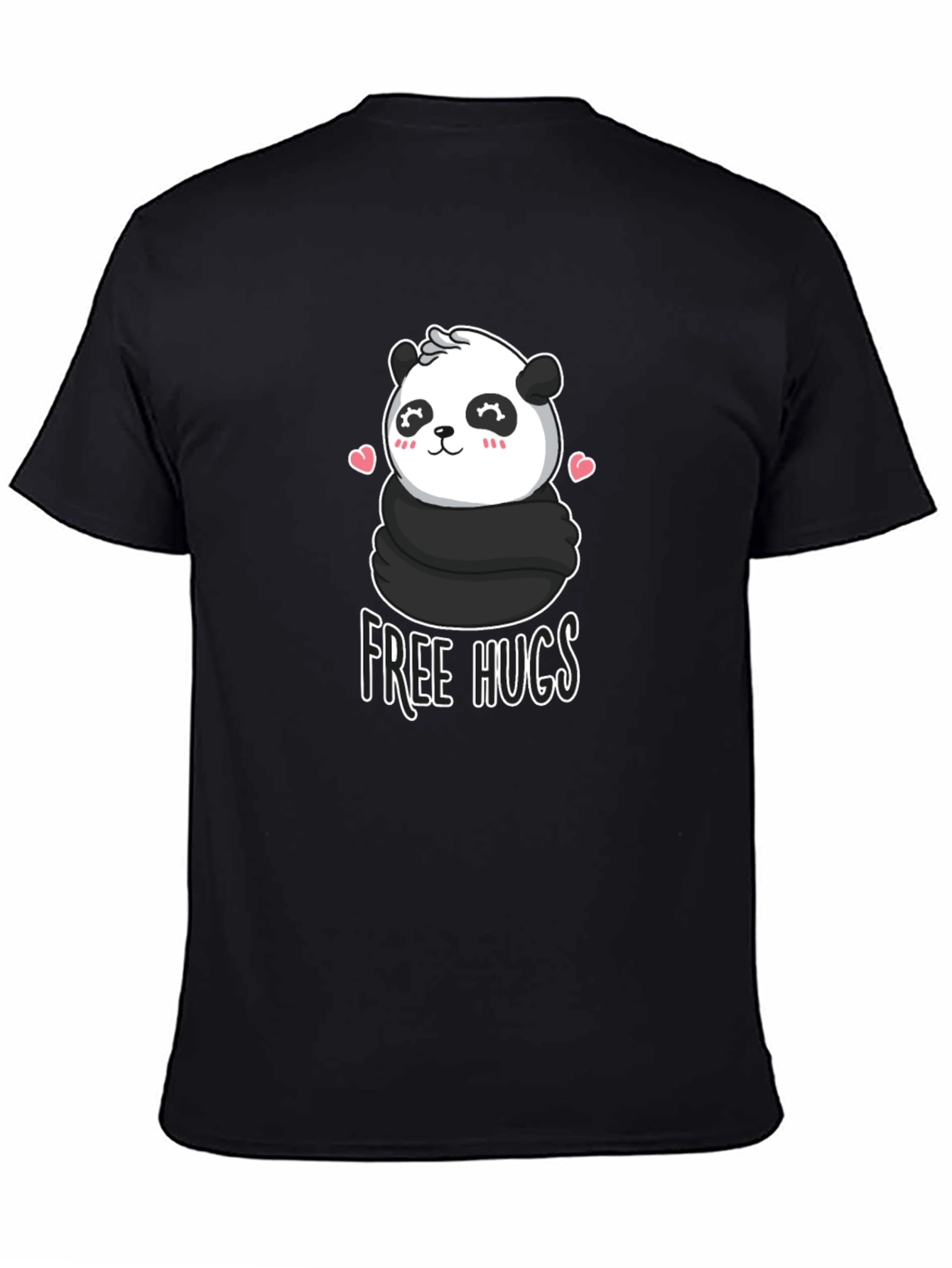 Cute Panda Free Hugs Graphic T-Shirt