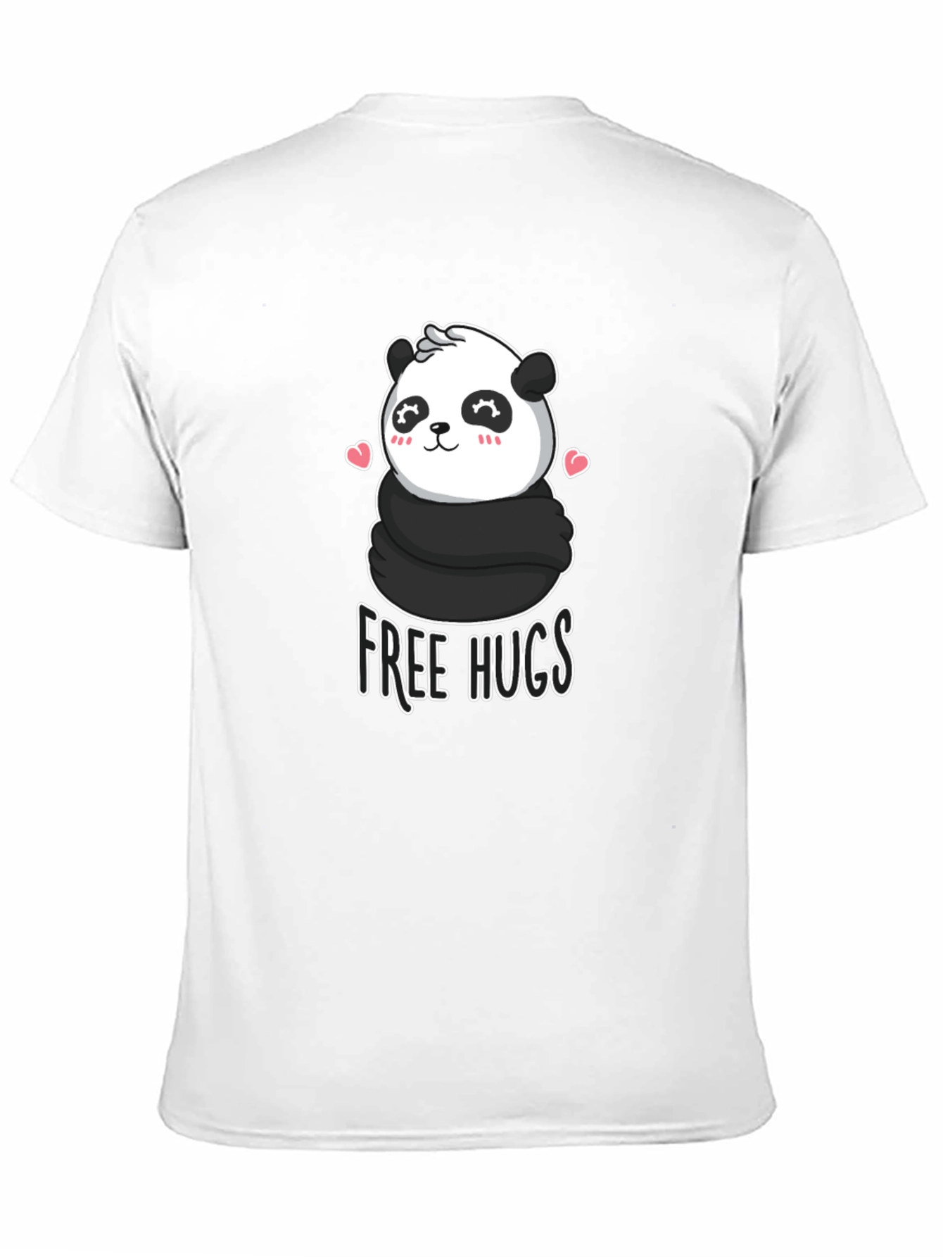Cute Panda Free Hugs Graphic T-Shirt