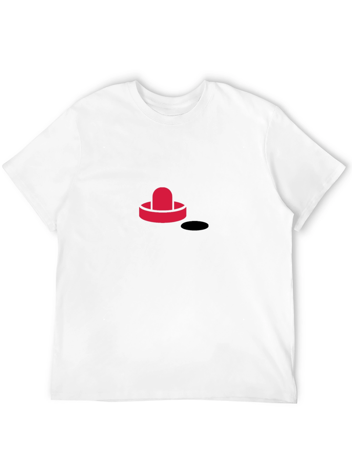 Cool Hockey Puck Graphic Tee - Black