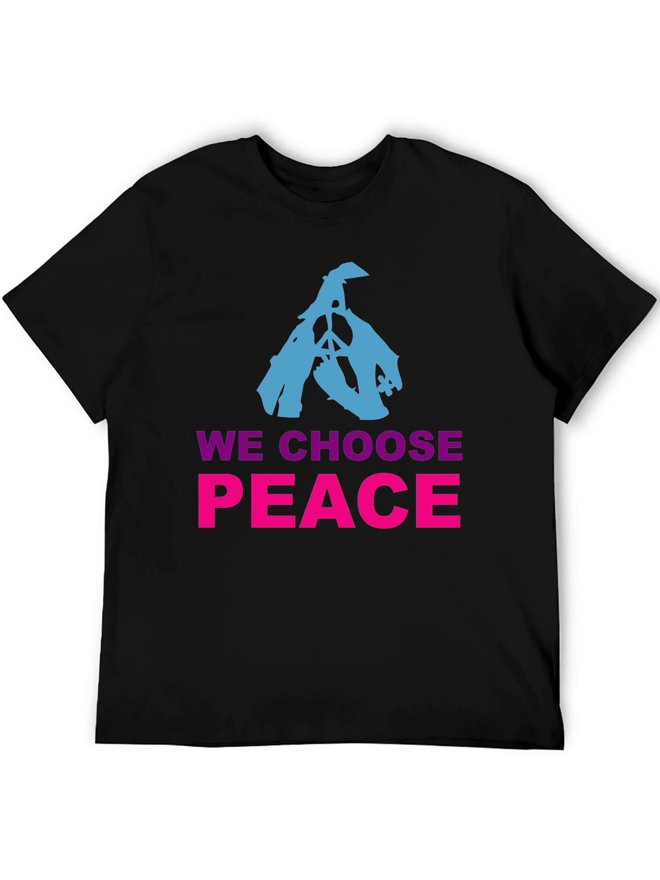 We Choose Peace Graphic Tee - Black