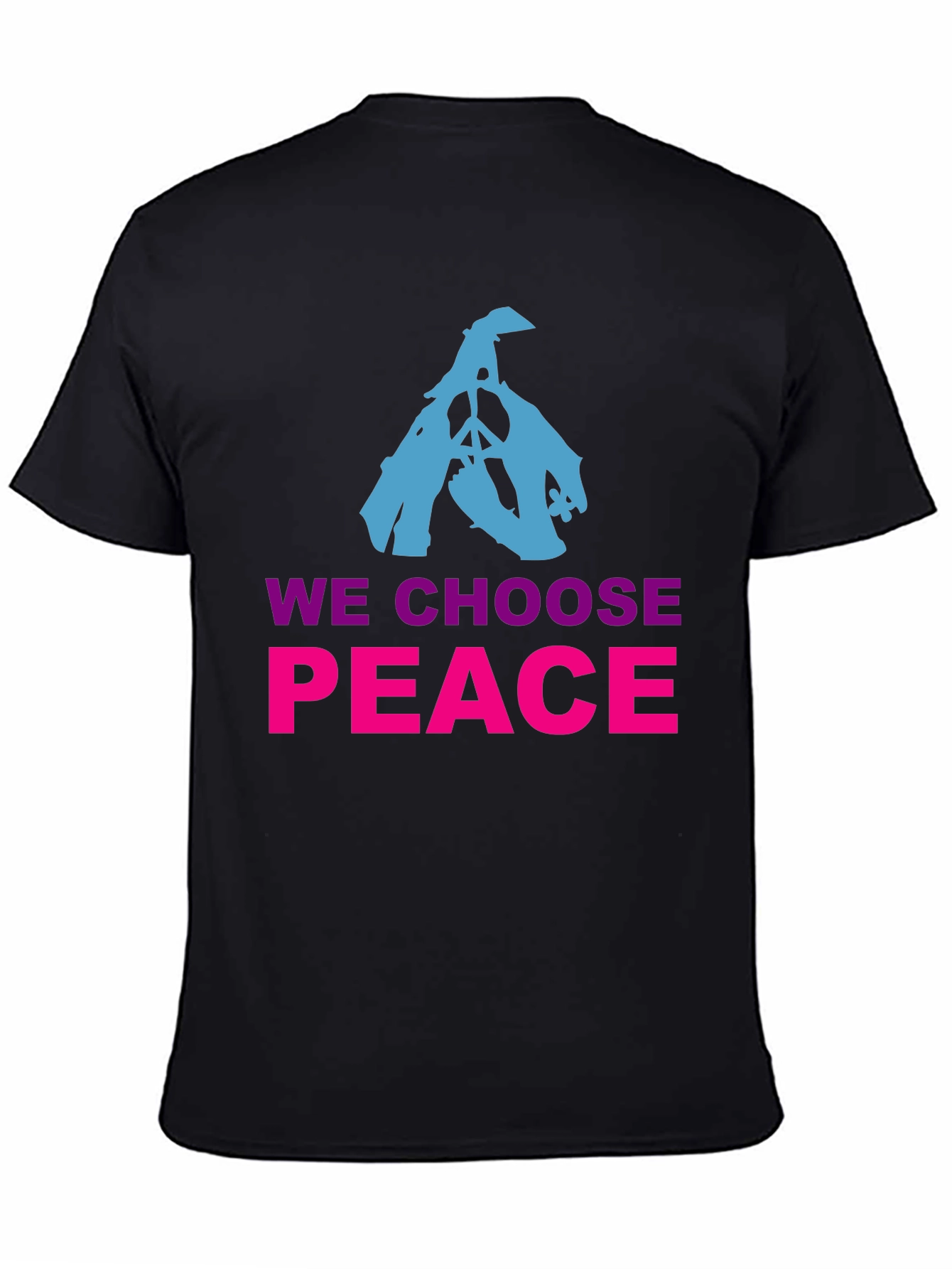 We Choose Peace Graphic Tee - Black