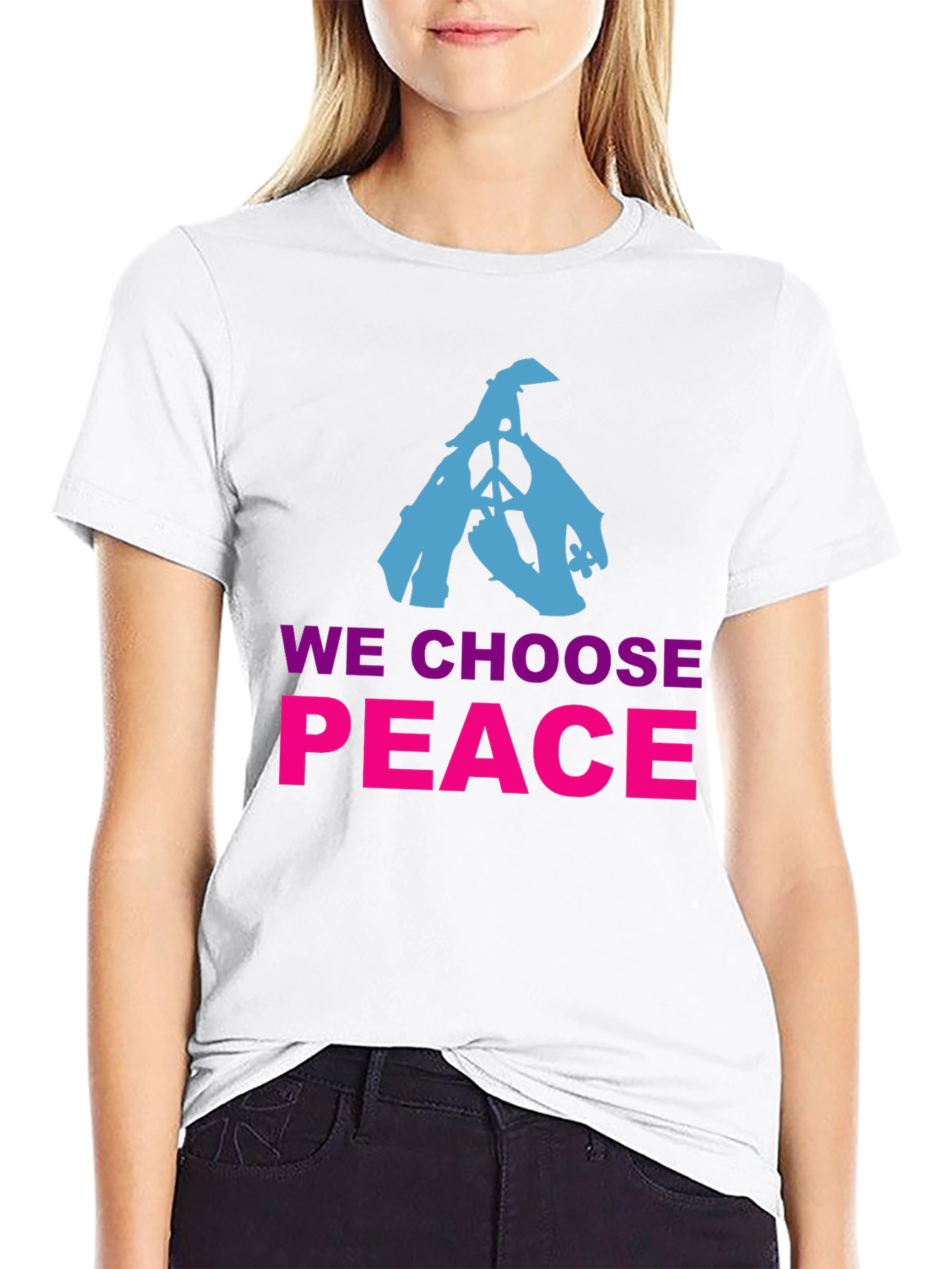 We Choose Peace Graphic Tee - Black