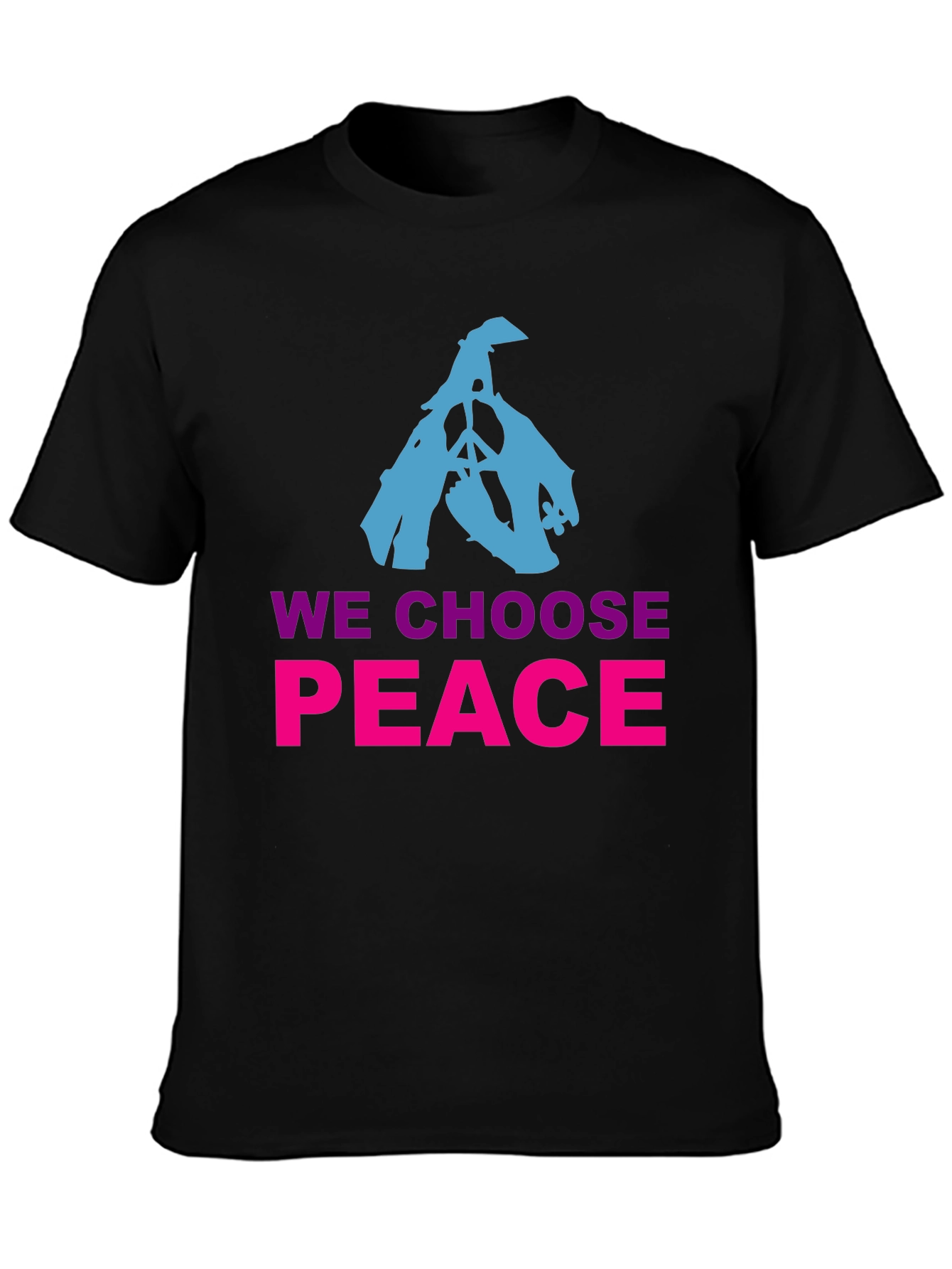 We Choose Peace Graphic Tee - Black