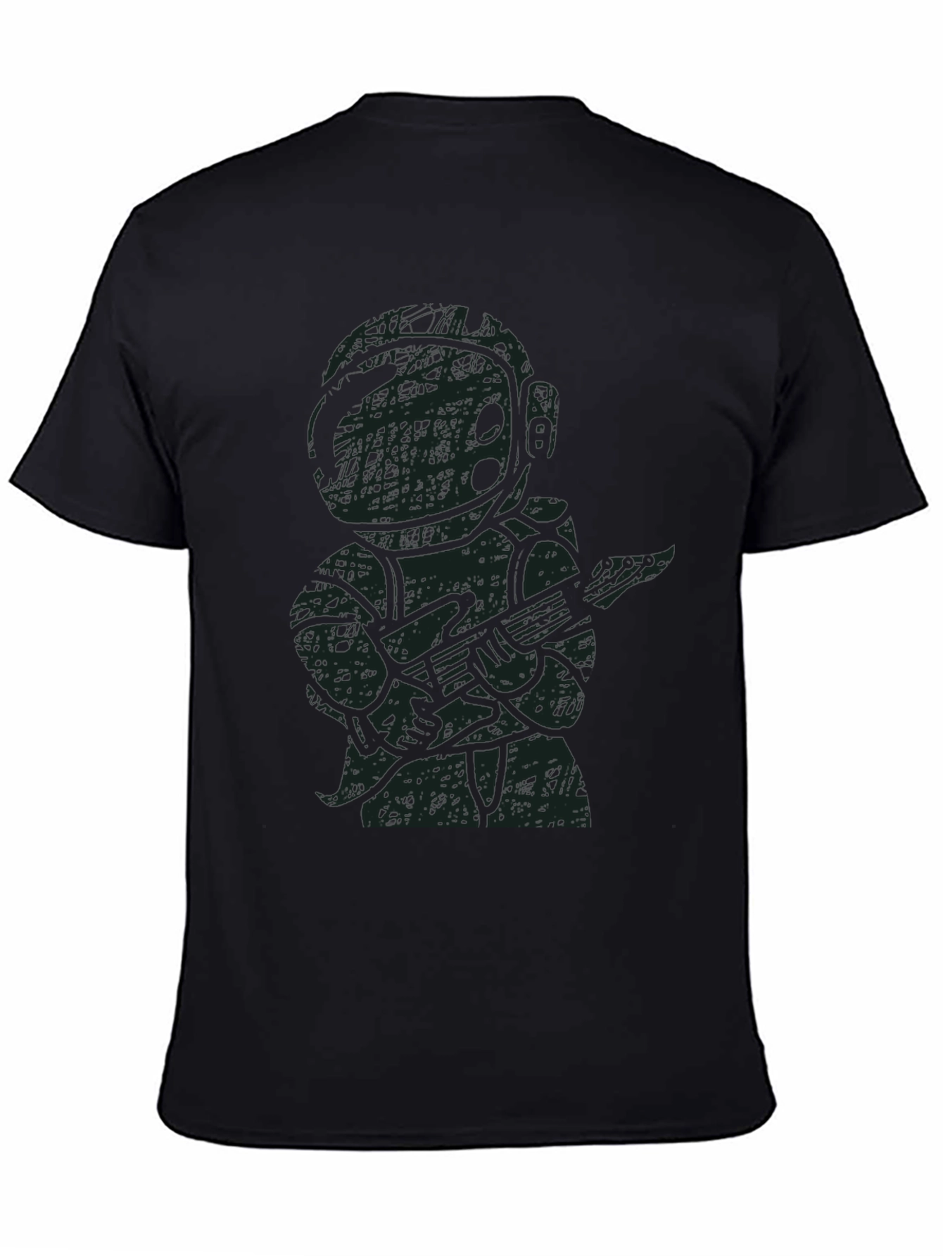 Astronaut Guitar Player Black T-Shirt