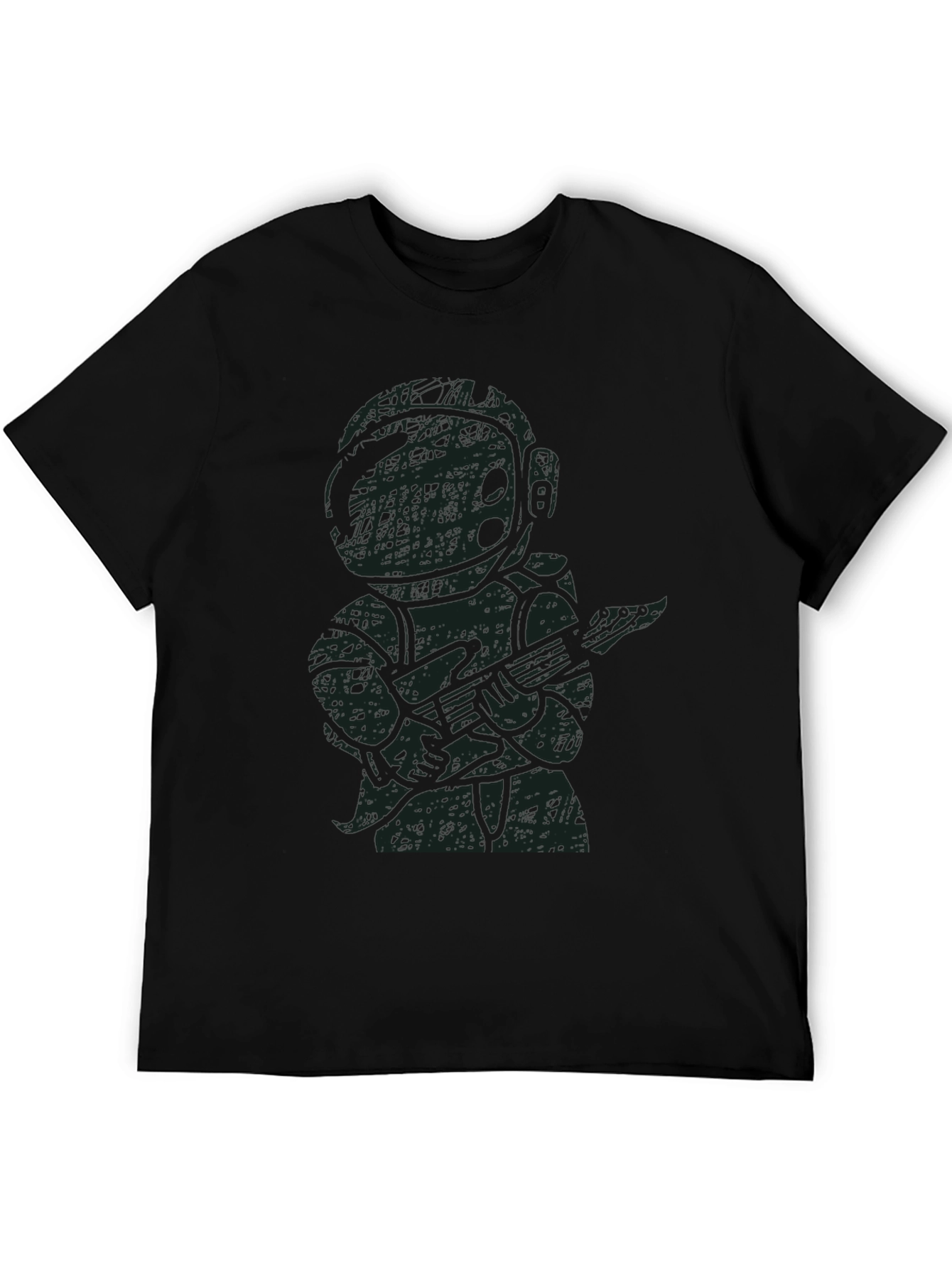 Astronaut Guitar Player Black T-Shirt
