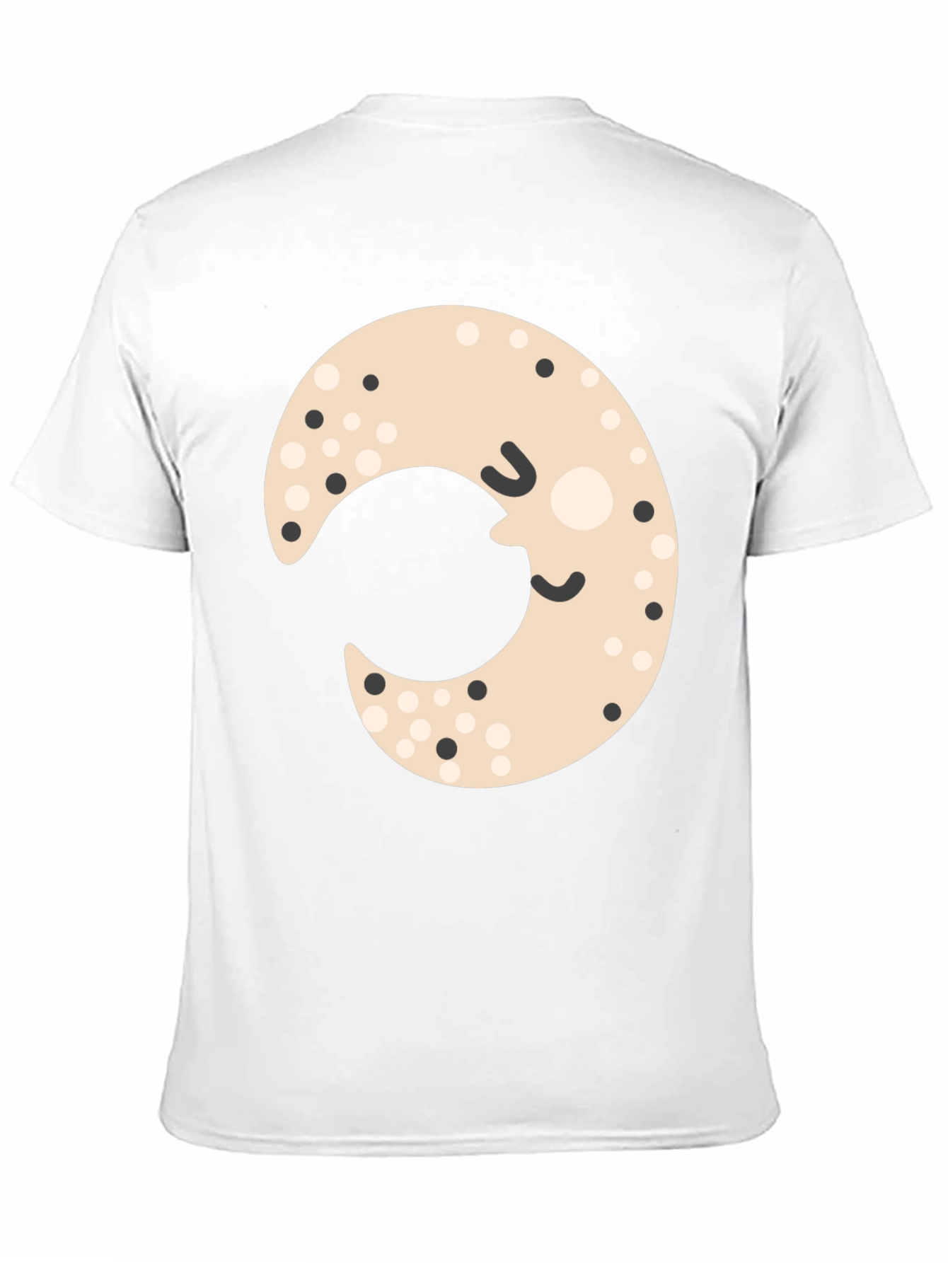 Cute Moon Graphic Tee - Black Unisex Shirt