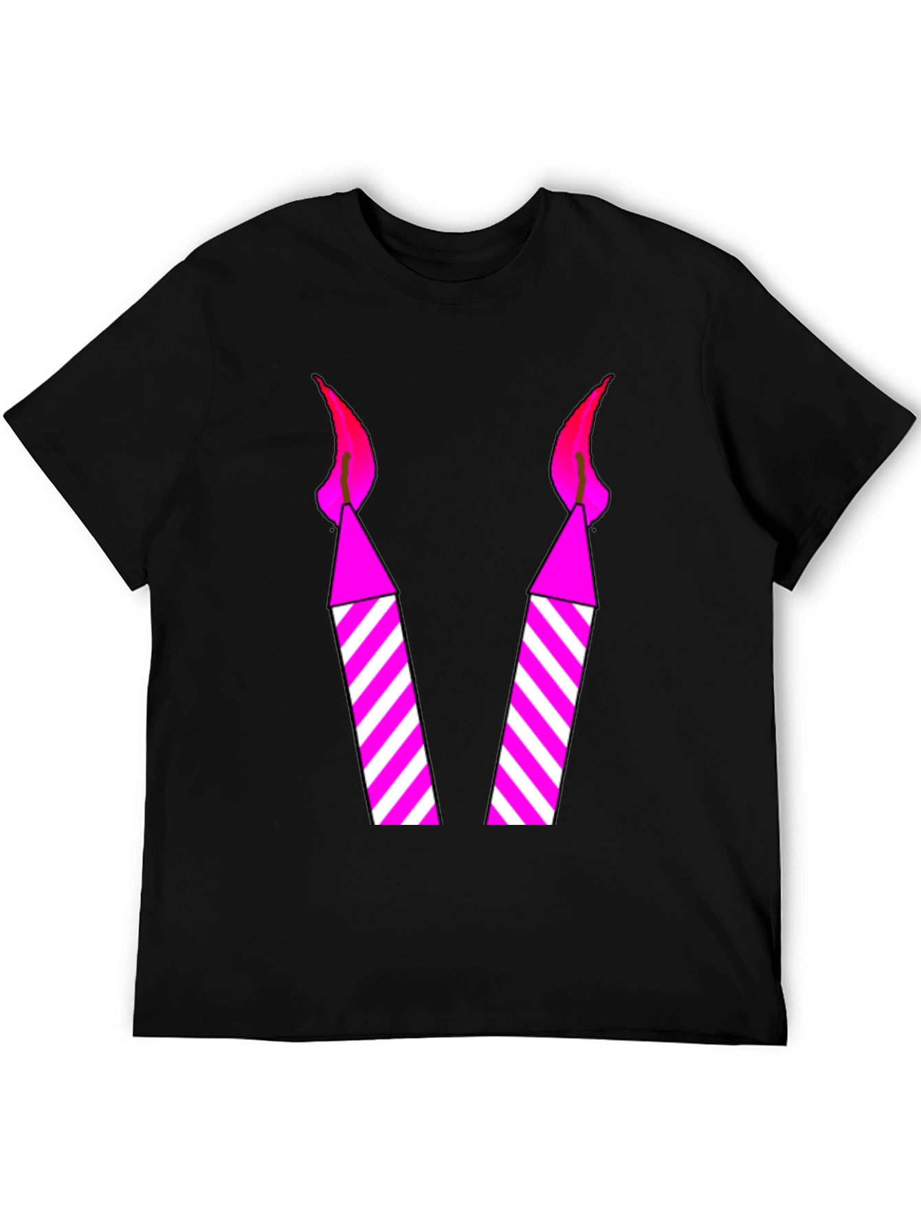 Birthday Candle Graphic Tee - Fun Party Shirt