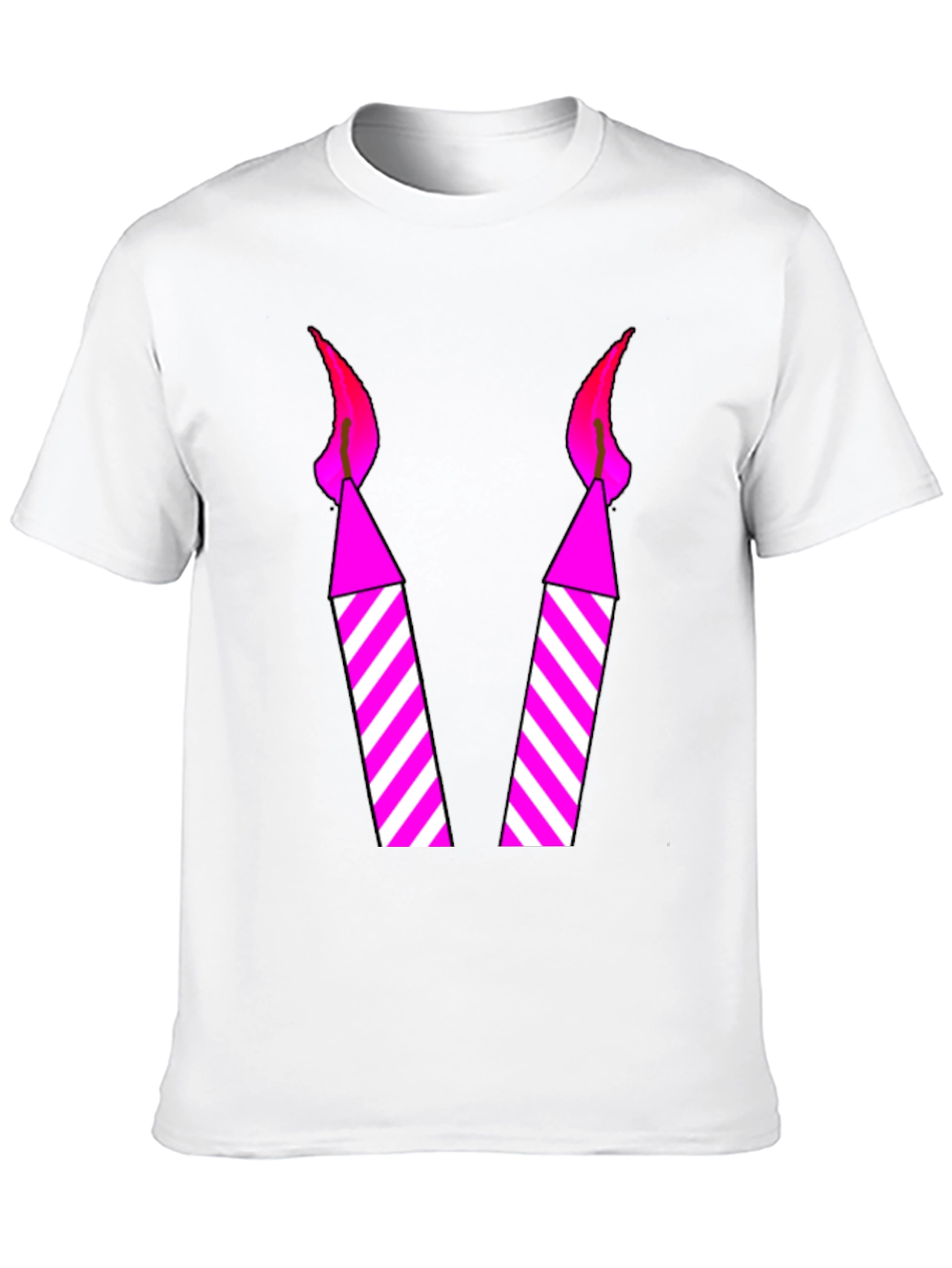 Birthday Candle Graphic Tee - Fun Party Shirt