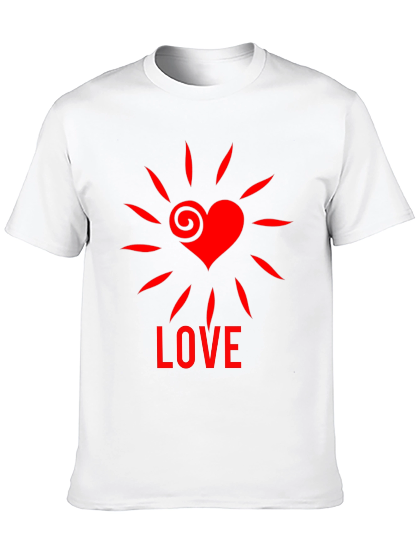 Heart Love Graphic Tee - Stylish Black T-Shirt