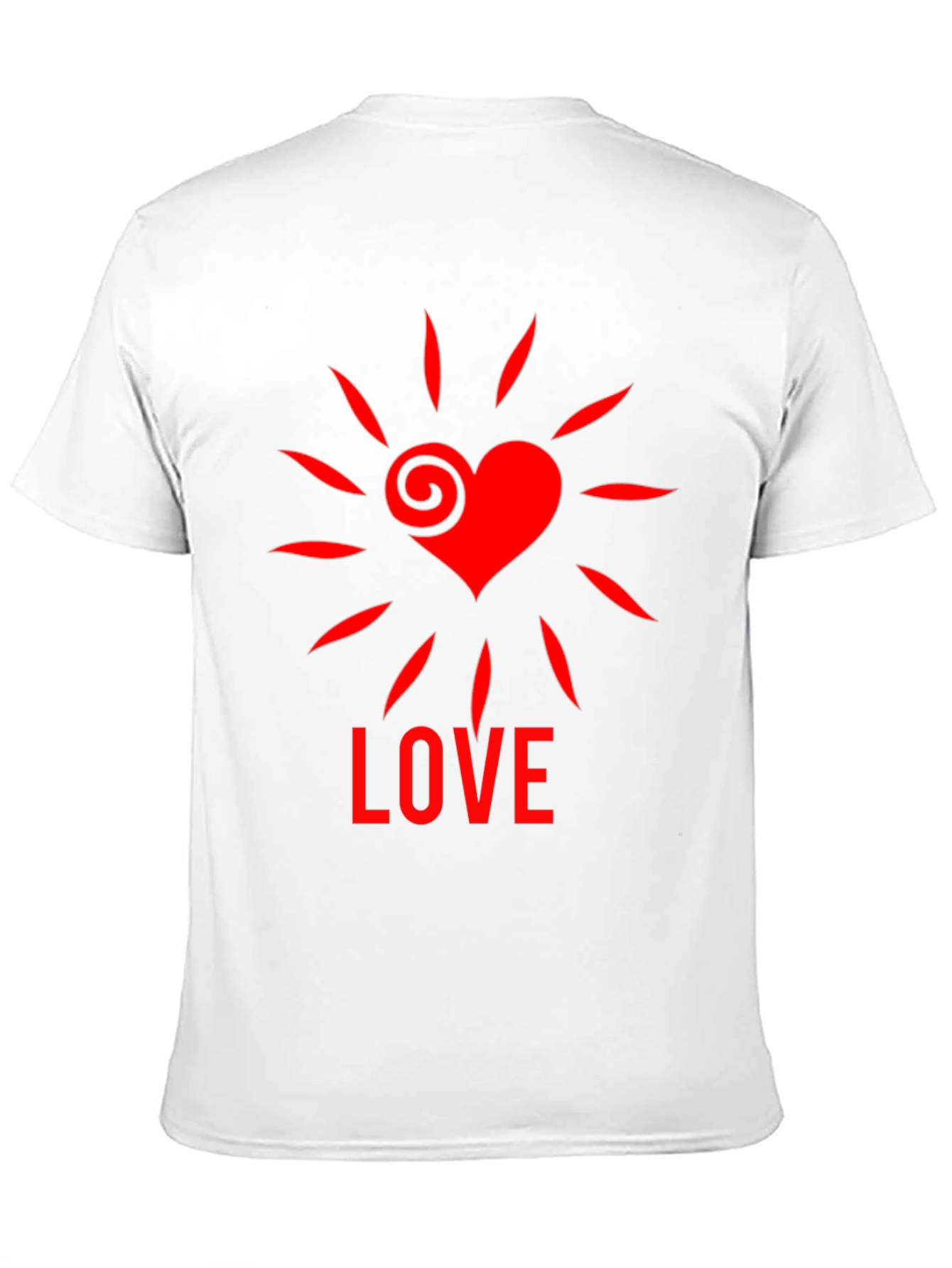Heart Love Graphic Tee - Stylish Black T-Shirt
