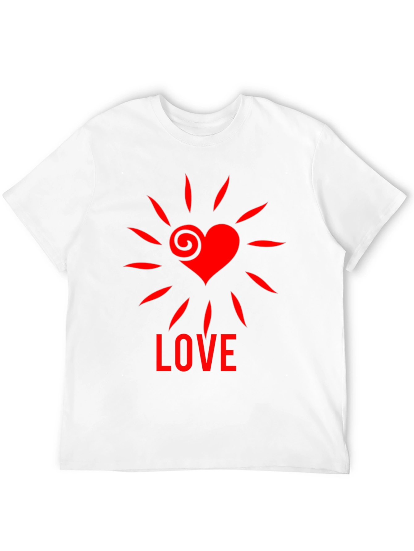 Heart Love Graphic Tee - Stylish Black T-Shirt