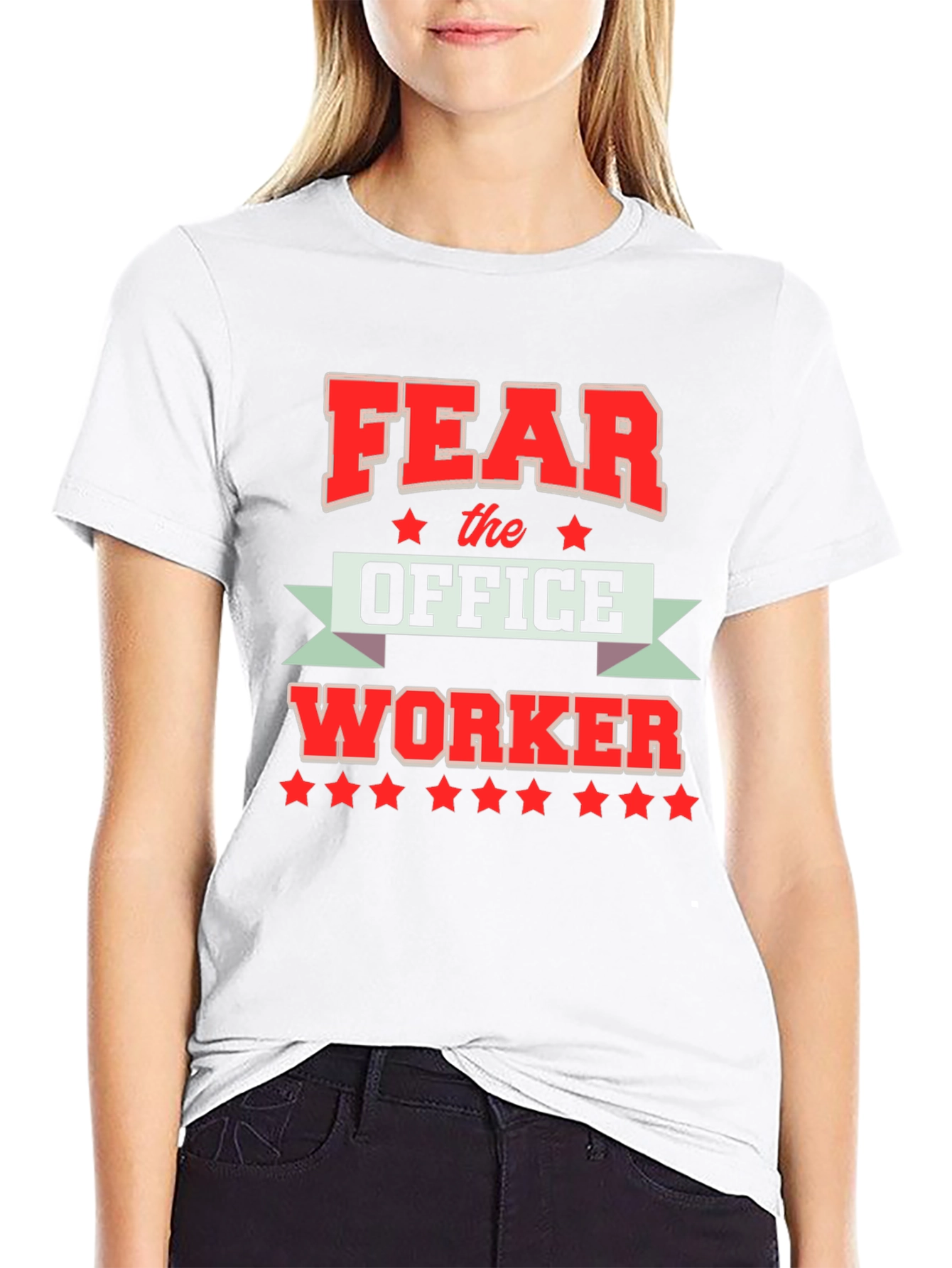 Fear the Office Worker Black T-Shirt