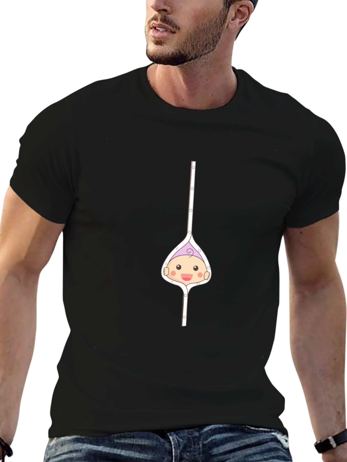Funny Baby Peeking T-Shirt