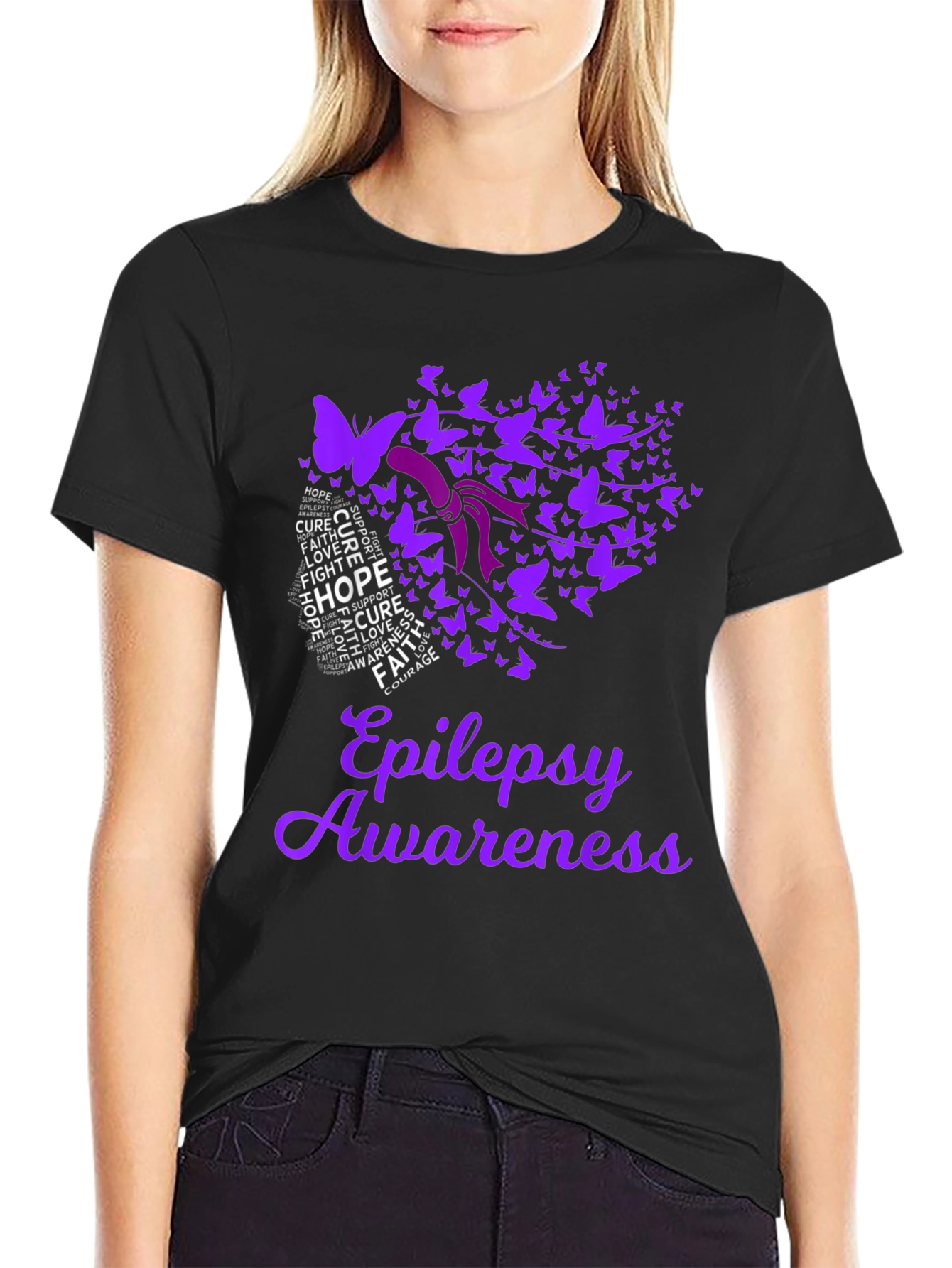 Epilepsy Awareness Butterfly T-Shirt