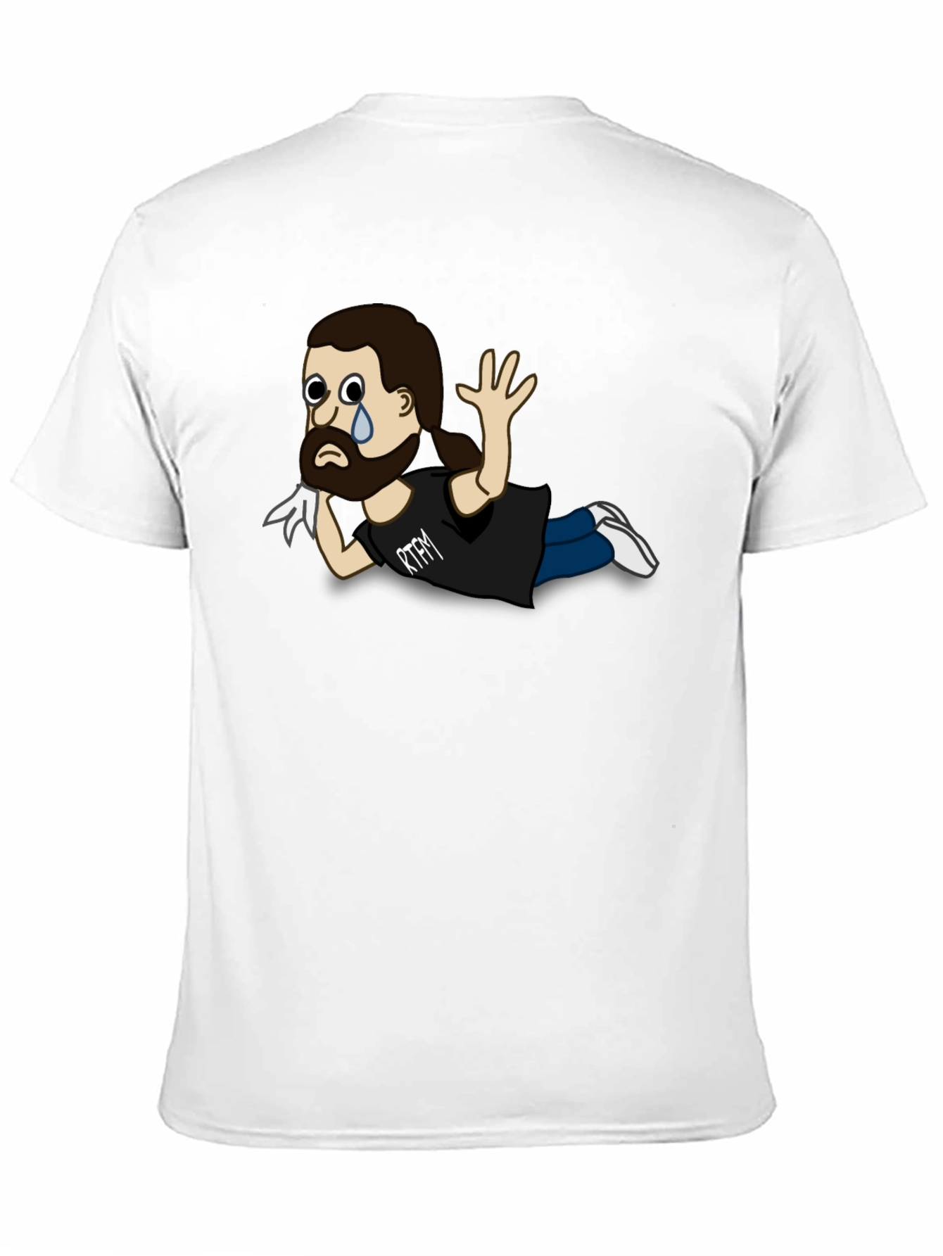 RTFM Cartoon Character Black T-Shirt