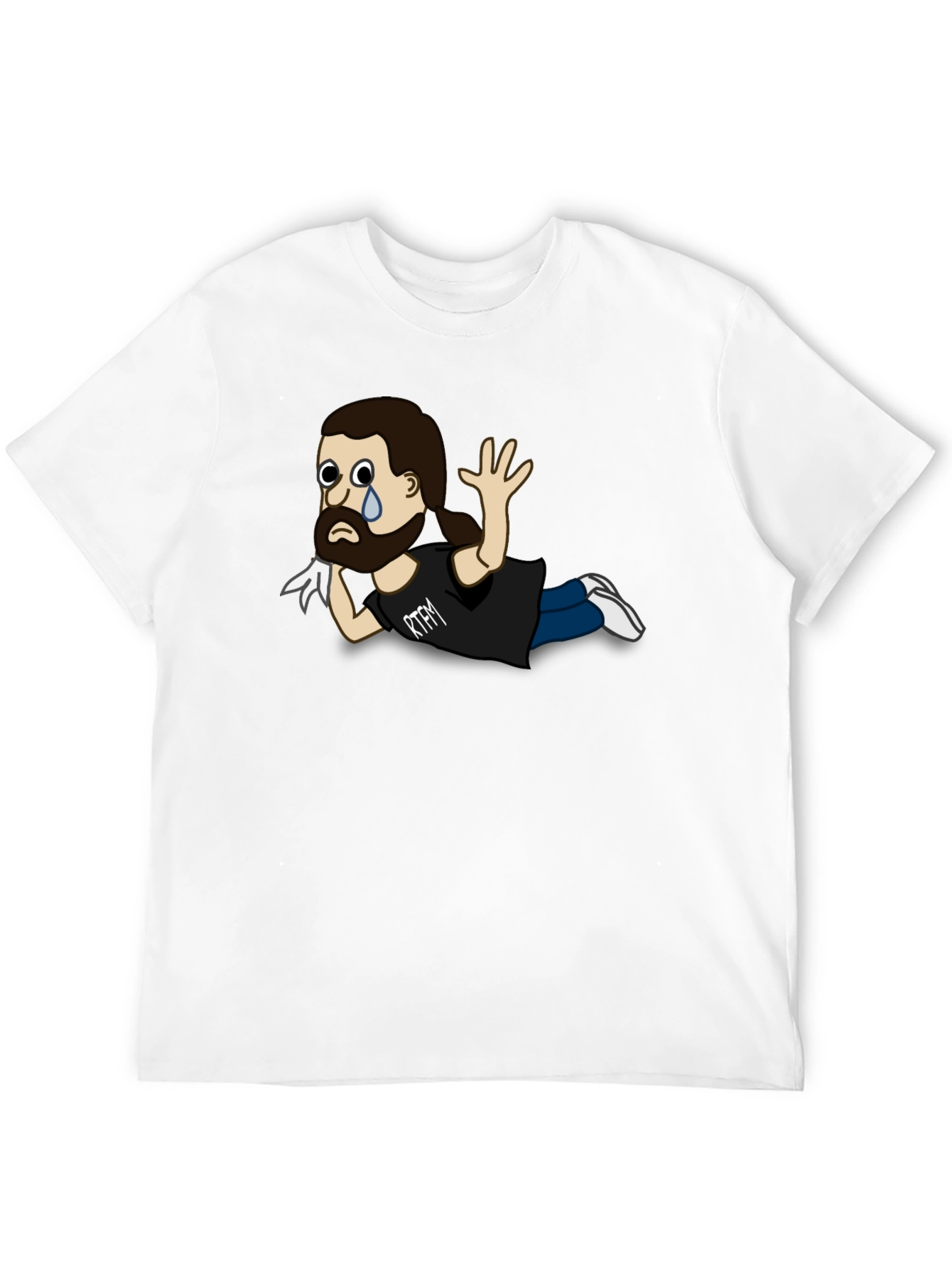 RTFM Cartoon Character Black T-Shirt