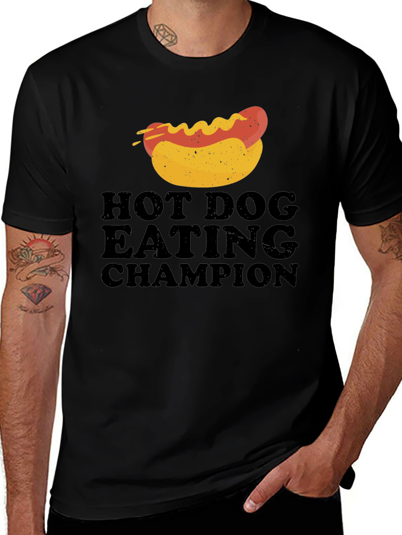 Hot Dog Eating Champion Graphic Tee