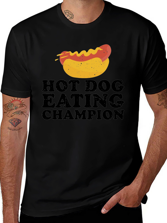 Hot Dog Eating Champion Graphic Tee