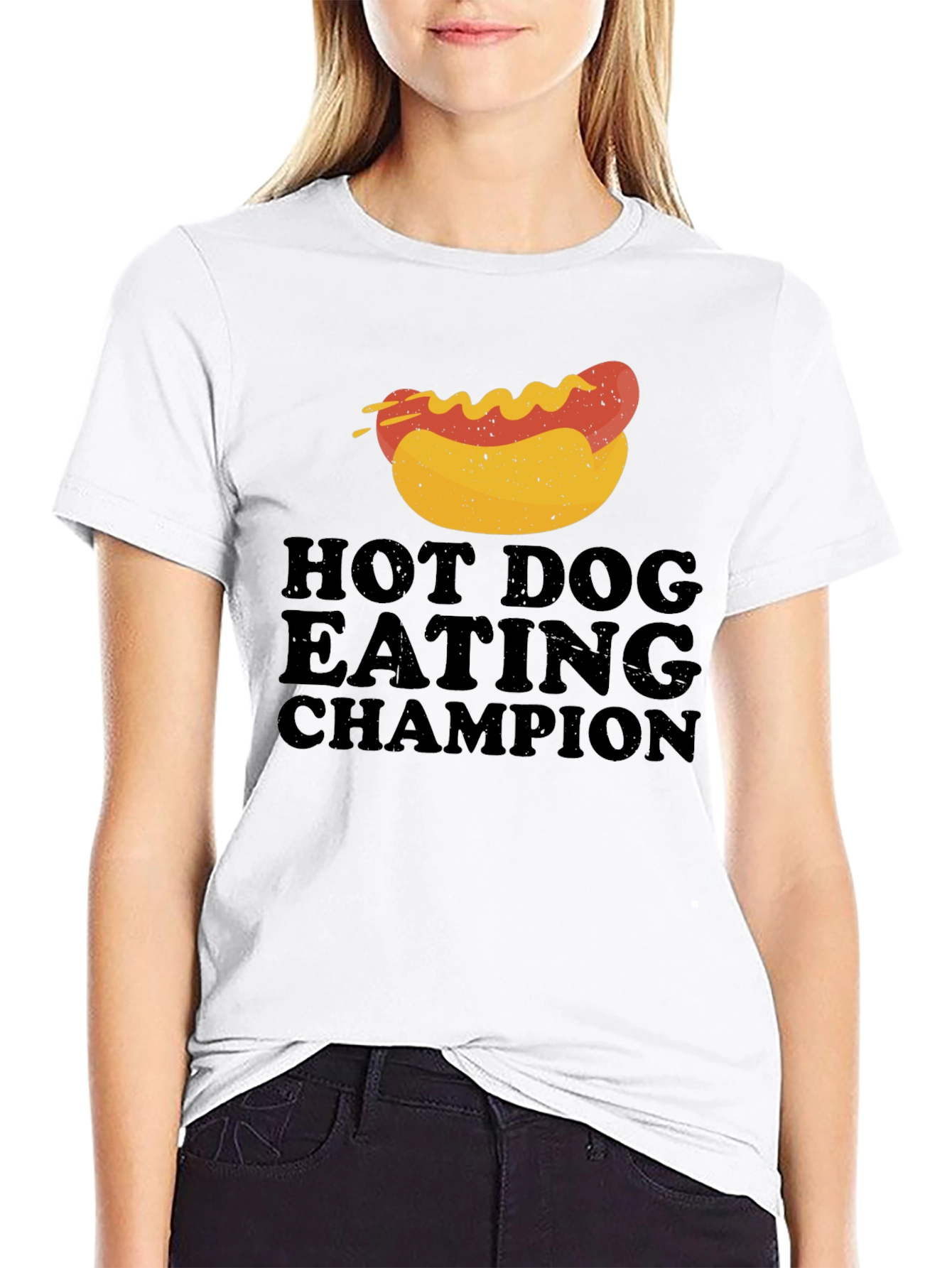 Hot Dog Eating Champion Graphic Tee