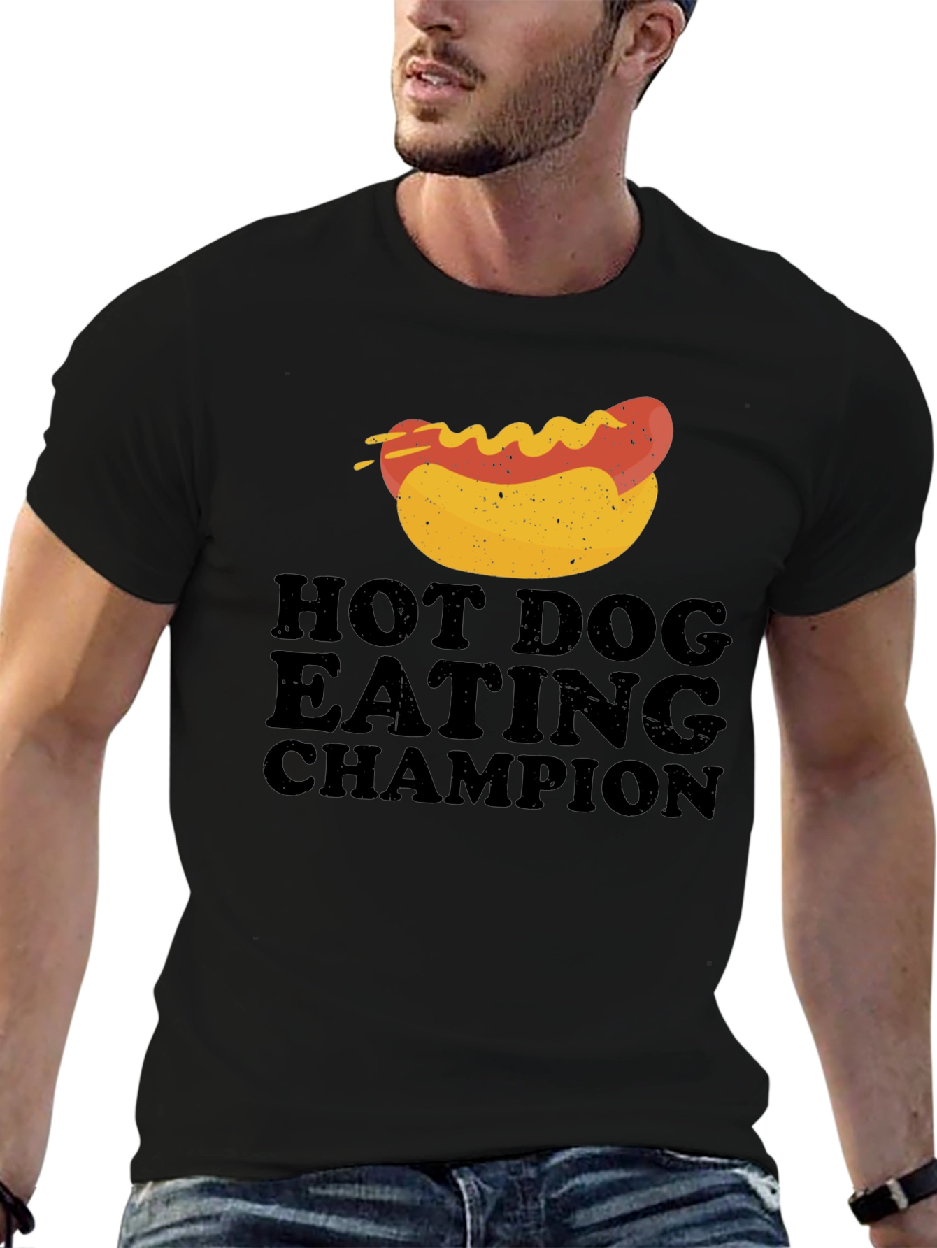 Hot Dog Eating Champion Graphic Tee