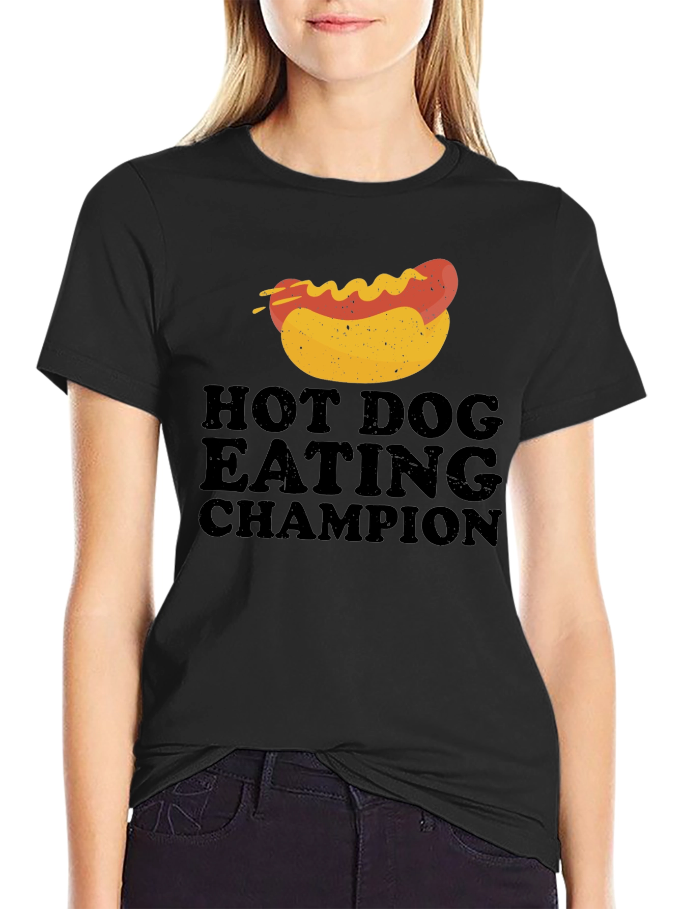 Hot Dog Eating Champion Graphic Tee