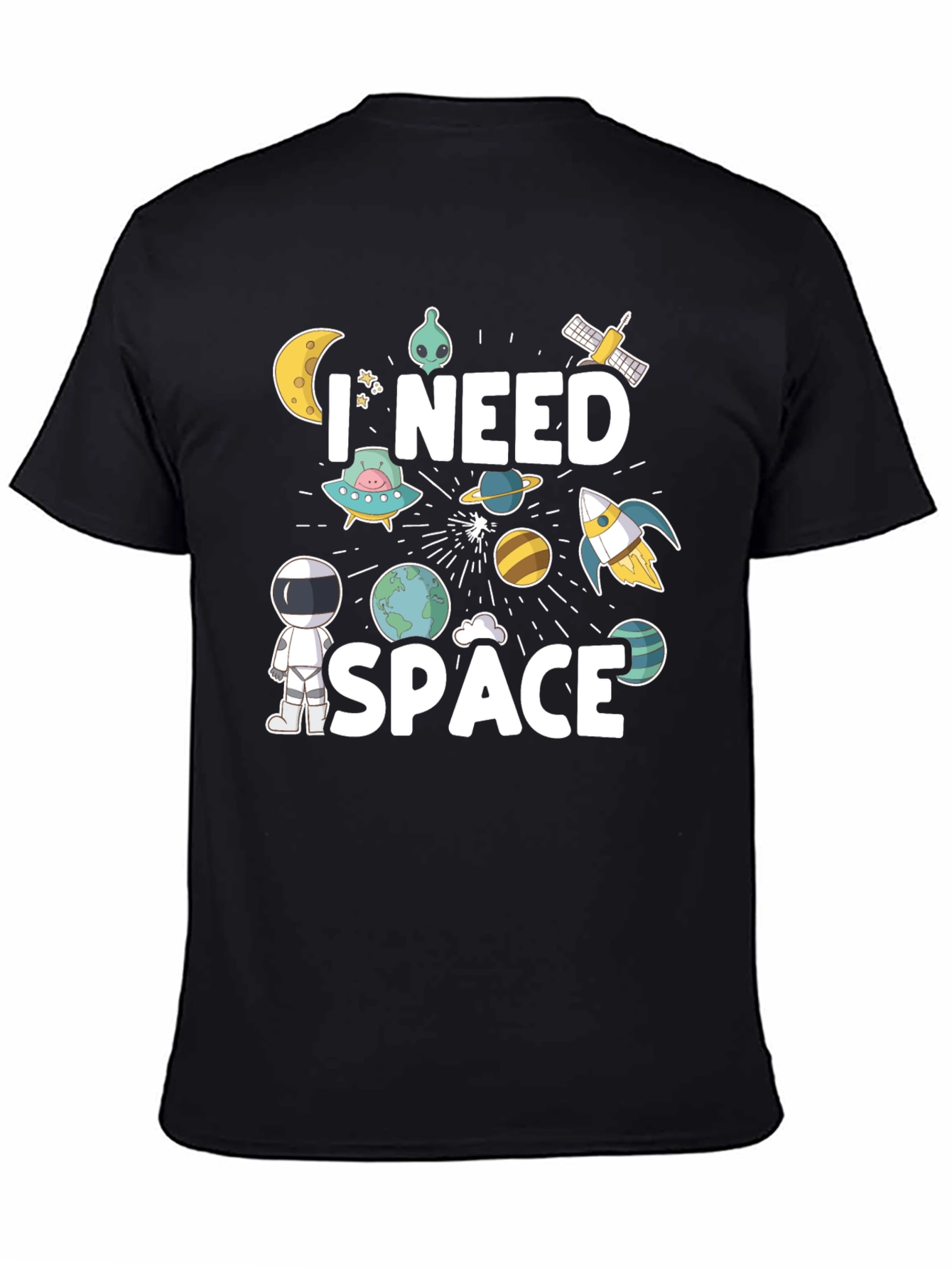 I Need Space Graphic Tee - Astronaut Design