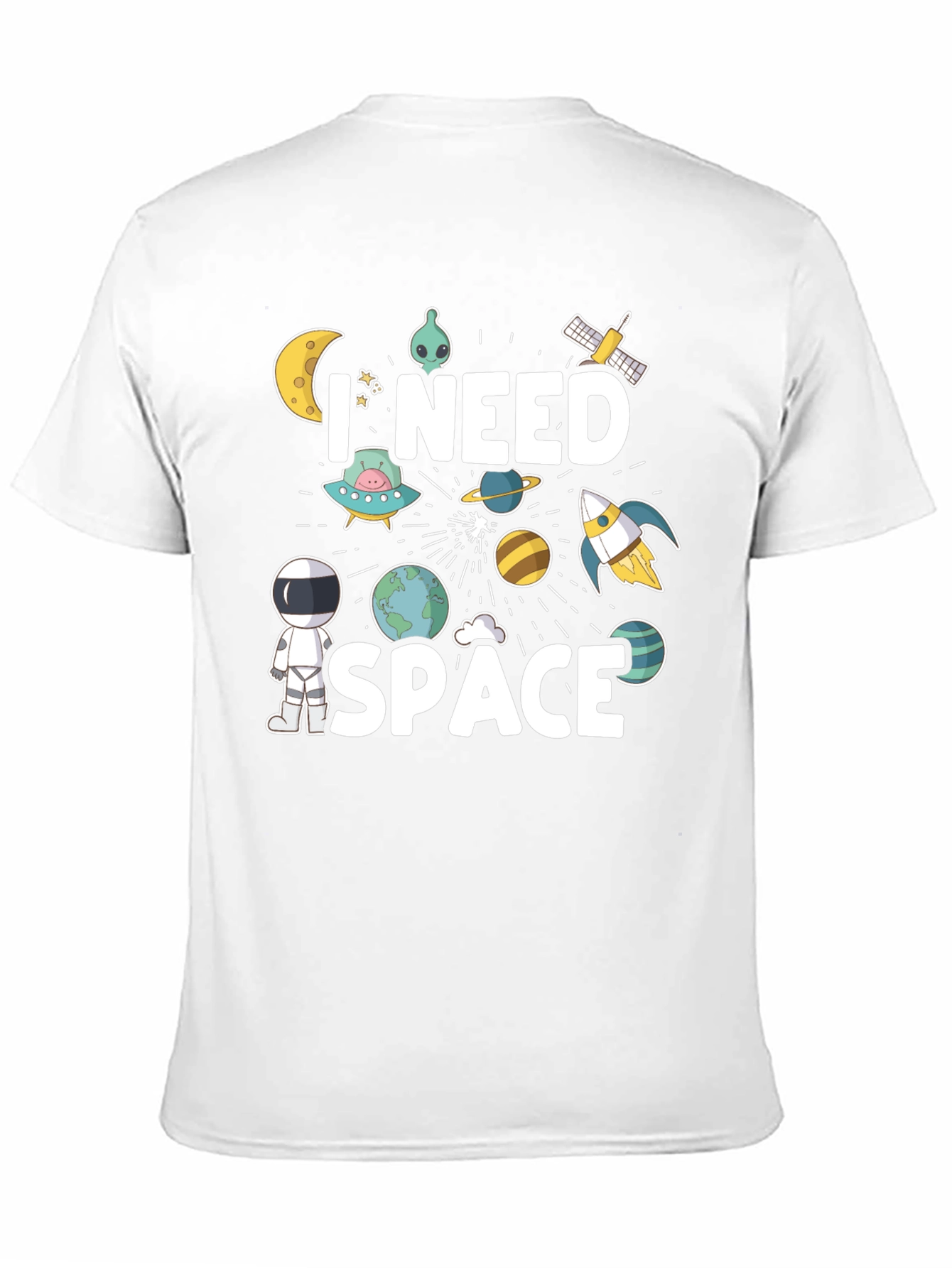 I Need Space Graphic Tee - Astronaut Design