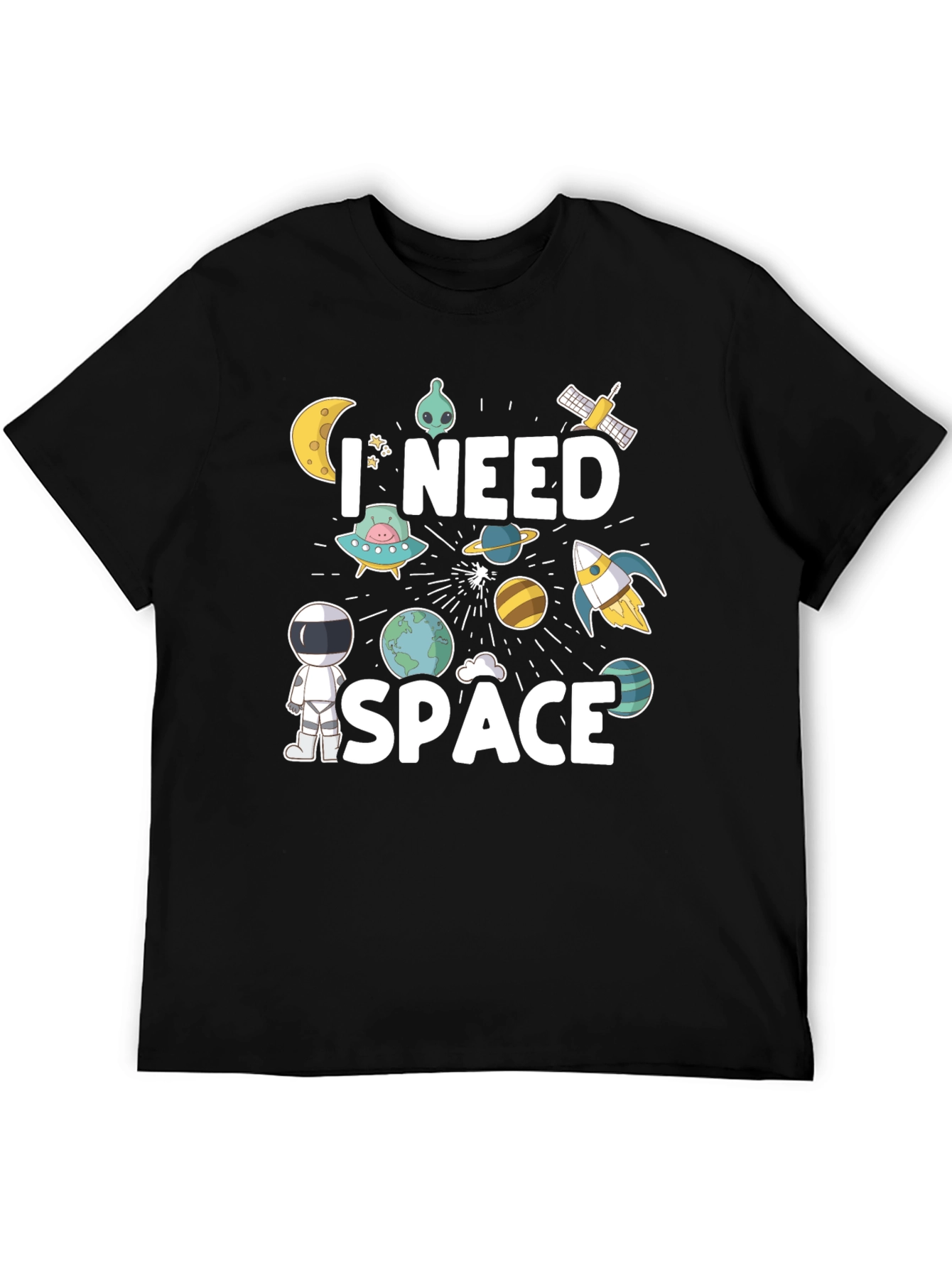 I Need Space Graphic Tee - Astronaut Design
