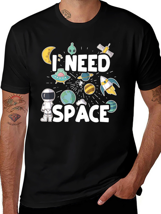 I Need Space Graphic Tee - Astronaut Design