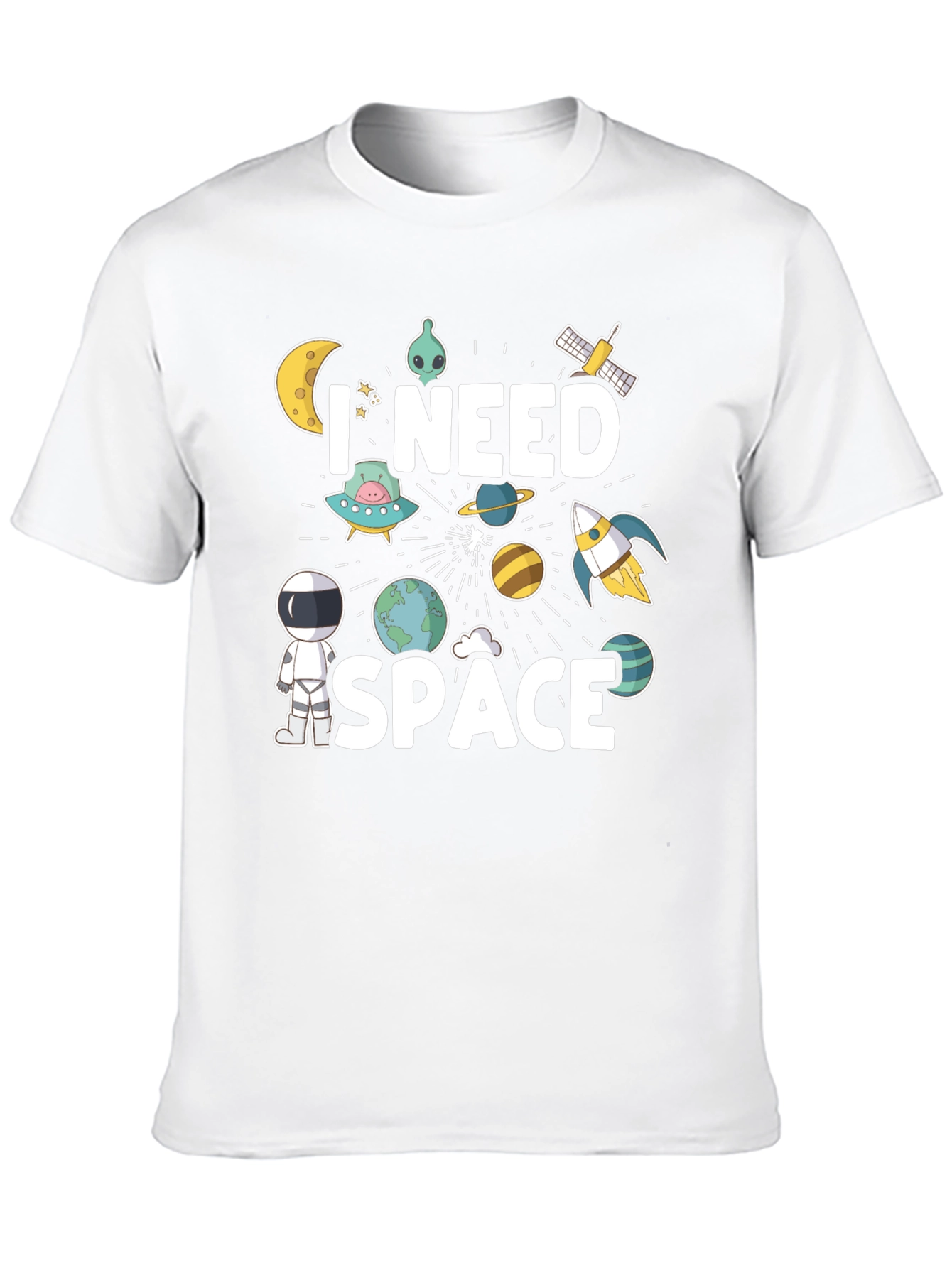 I Need Space Graphic Tee - Astronaut Design