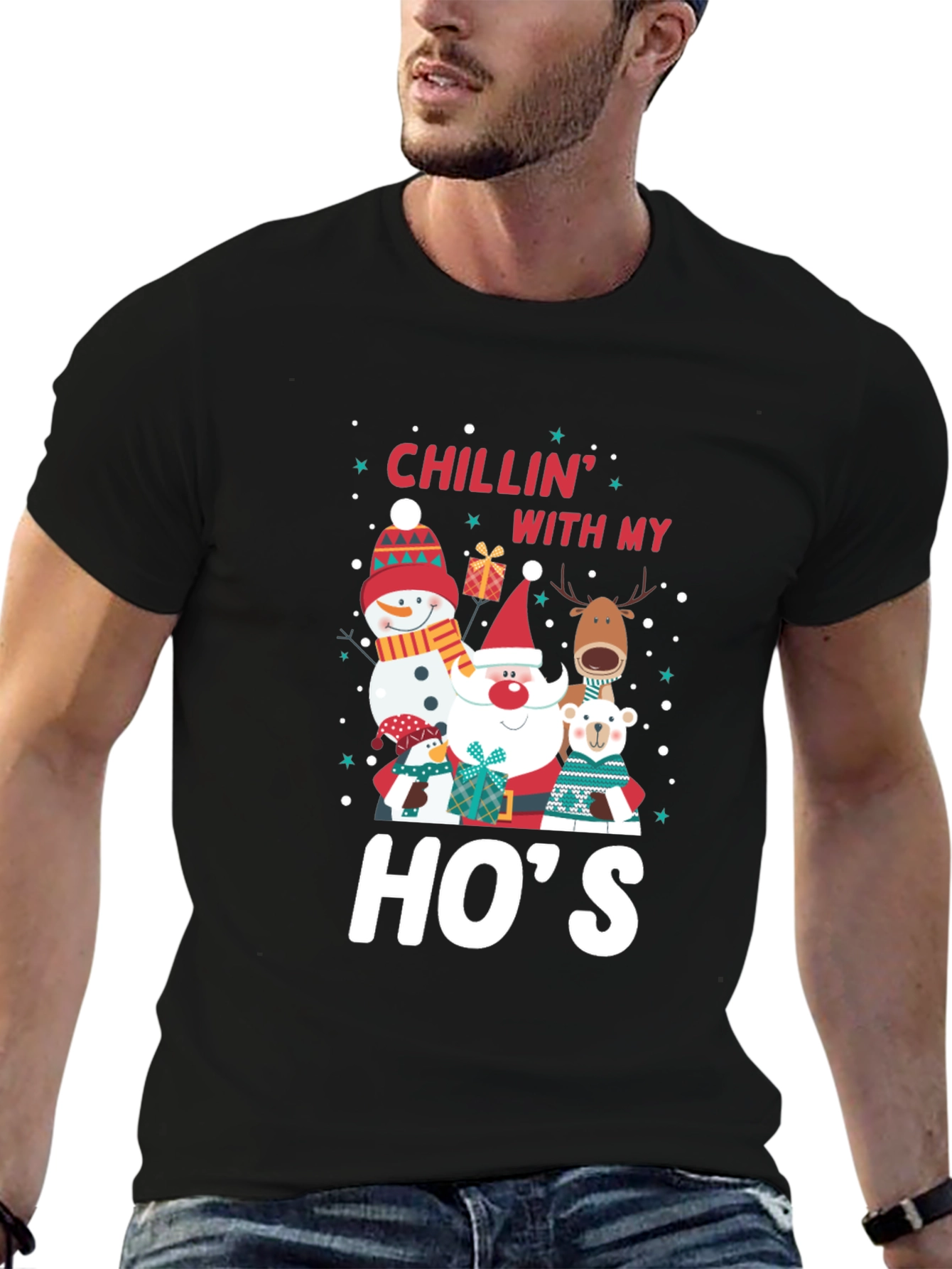 Chillin with My Hos Christmas T-Shirt