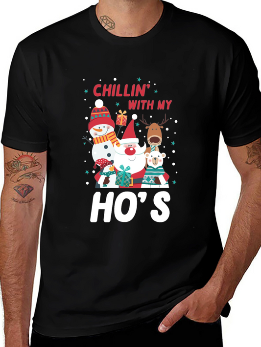 Chillin with My Hos Christmas T-Shirt