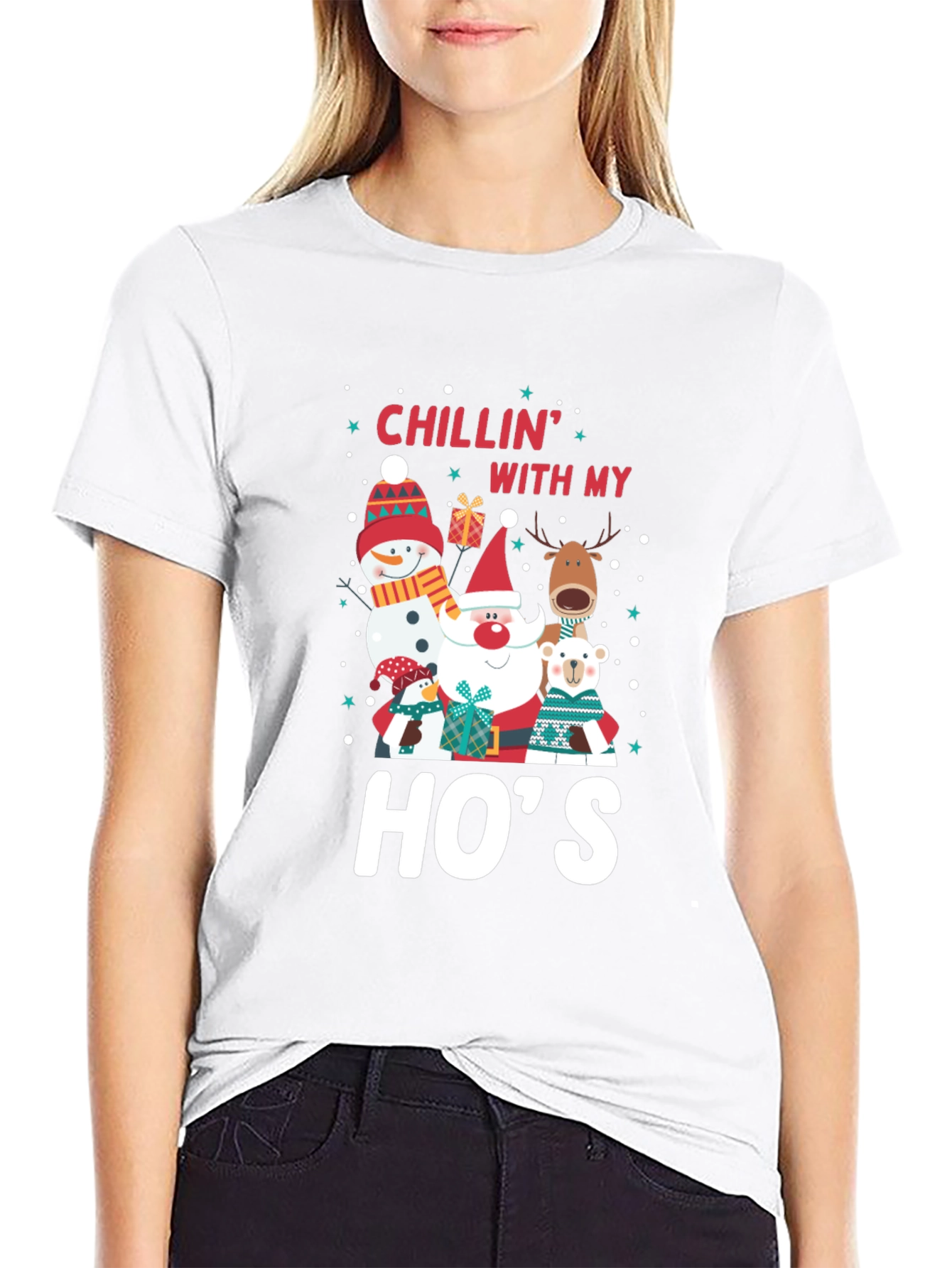 Chillin with My Hos Christmas T-Shirt