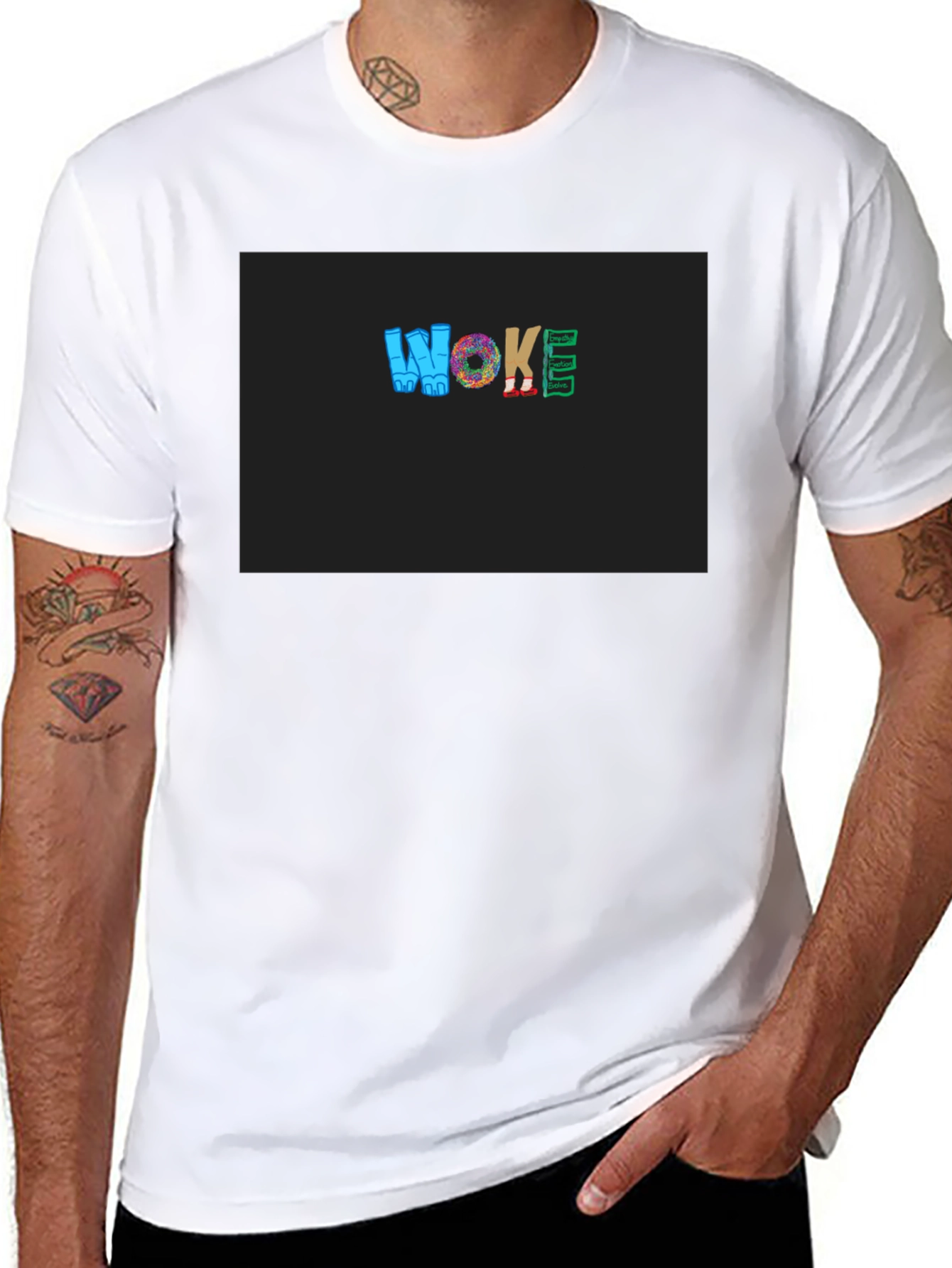 WOKE Graphic Black T-Shirt