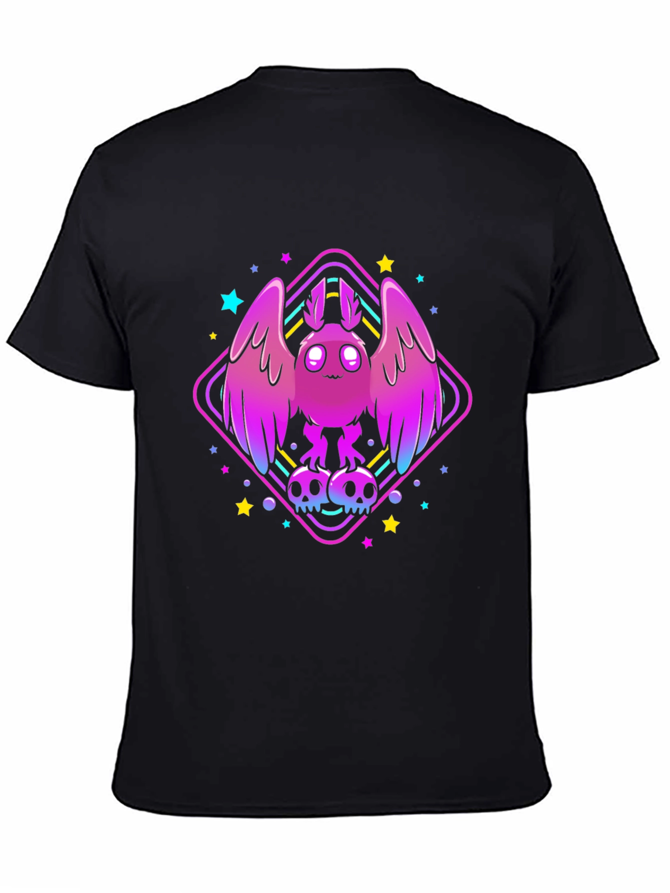 Mothman Graphic Tee - Neon Spooky Style