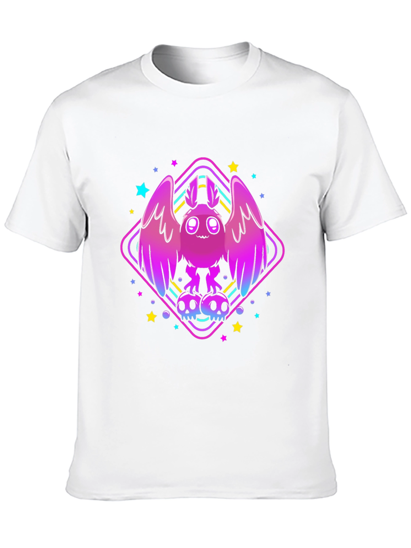 Mothman Graphic Tee - Neon Spooky Style