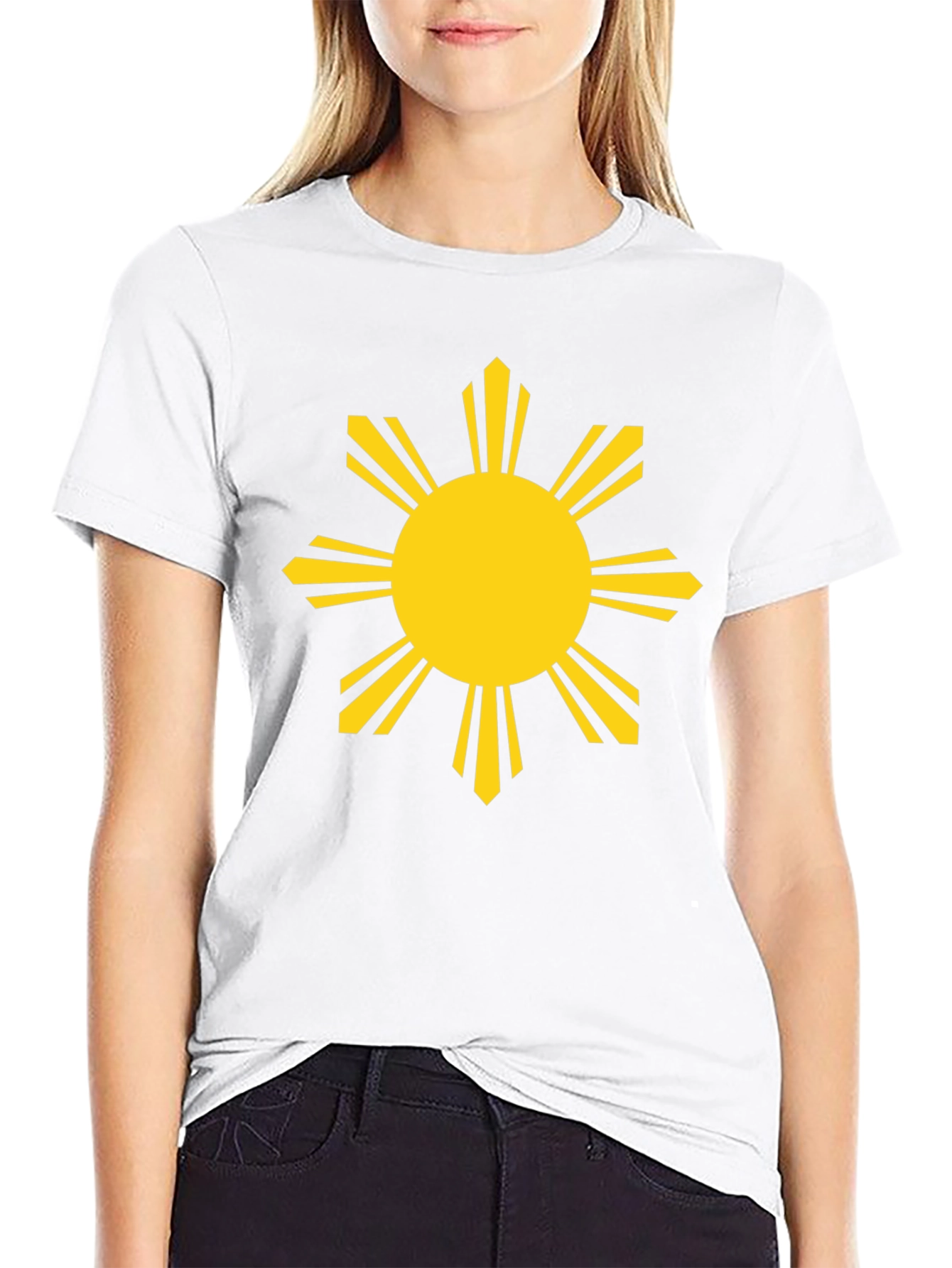Filipino Sun Graphic Tee - Black