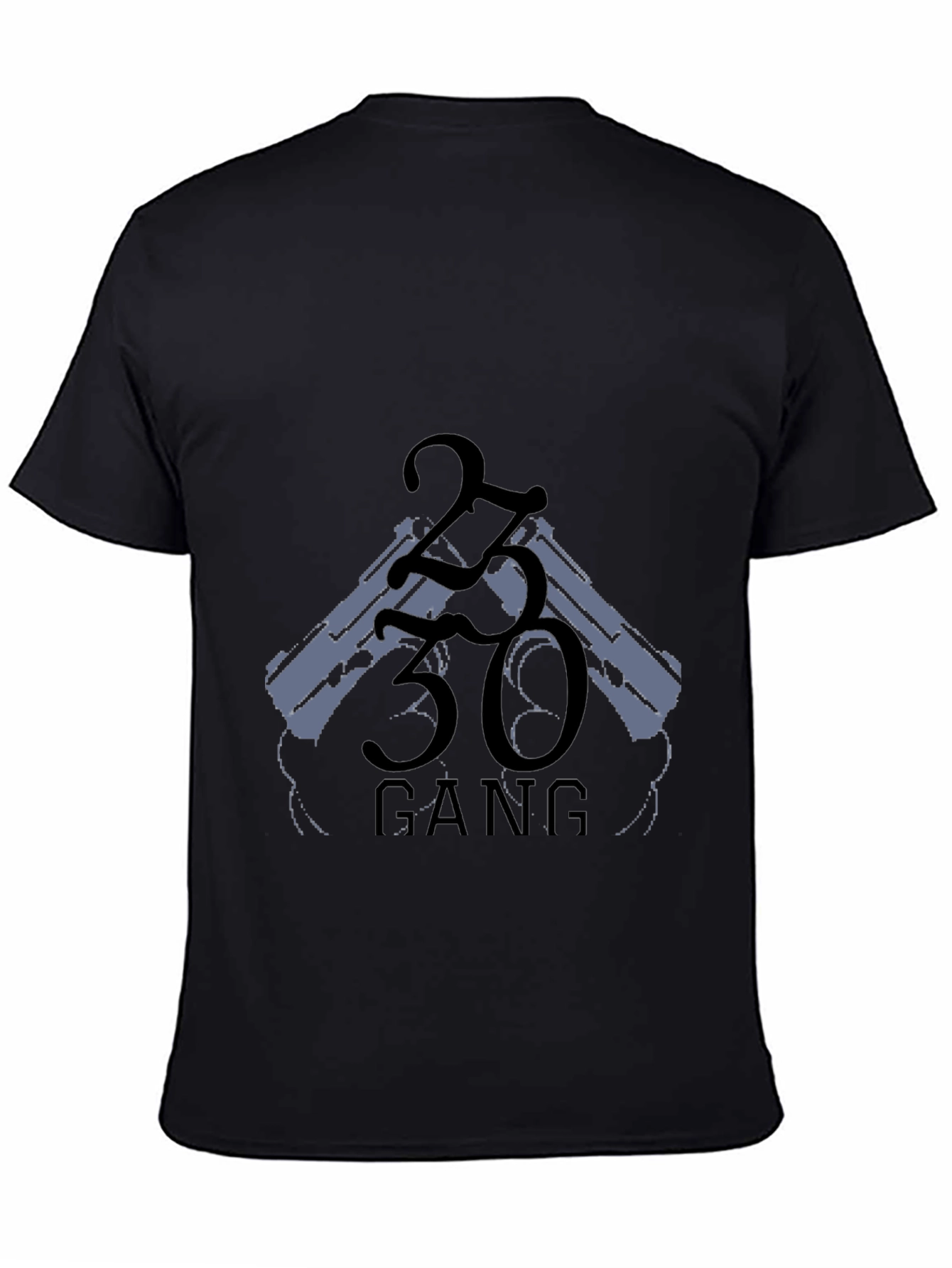 2330 Gang Graphic Black Tee Shirt