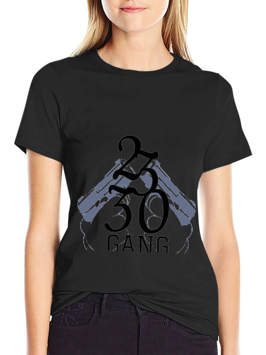 2330 Gang Graphic Black Tee Shirt