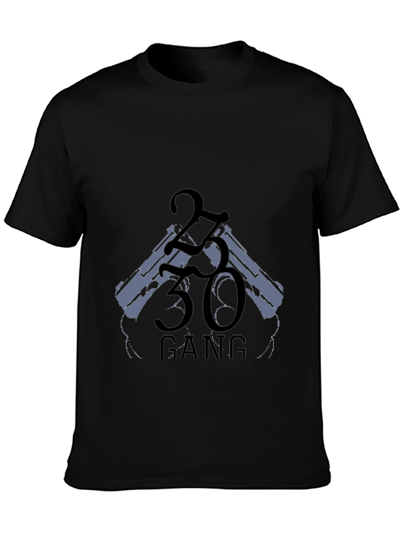 2330 Gang Graphic Black Tee Shirt