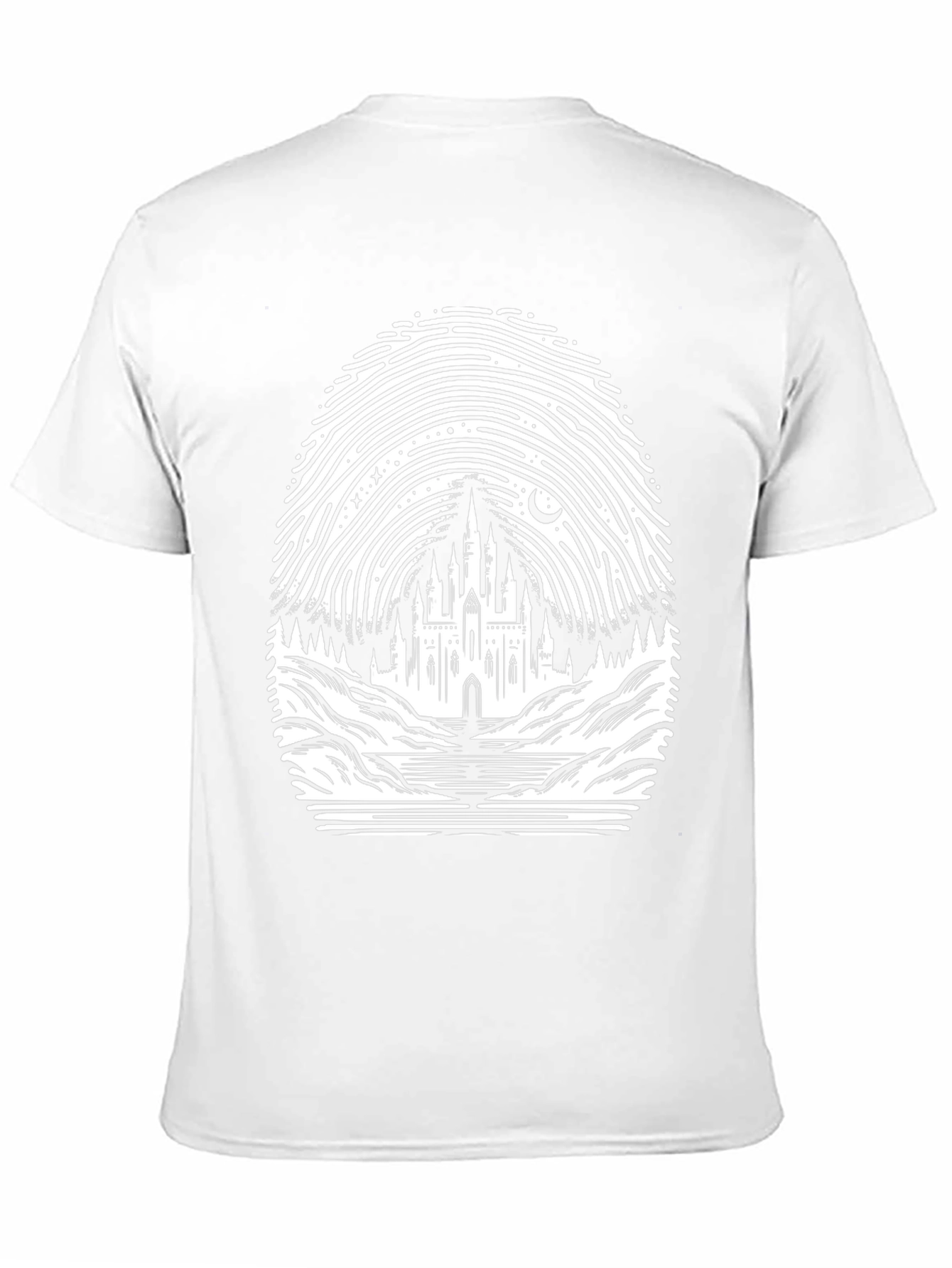 Castle Fingerprint Graphic Tee - Black