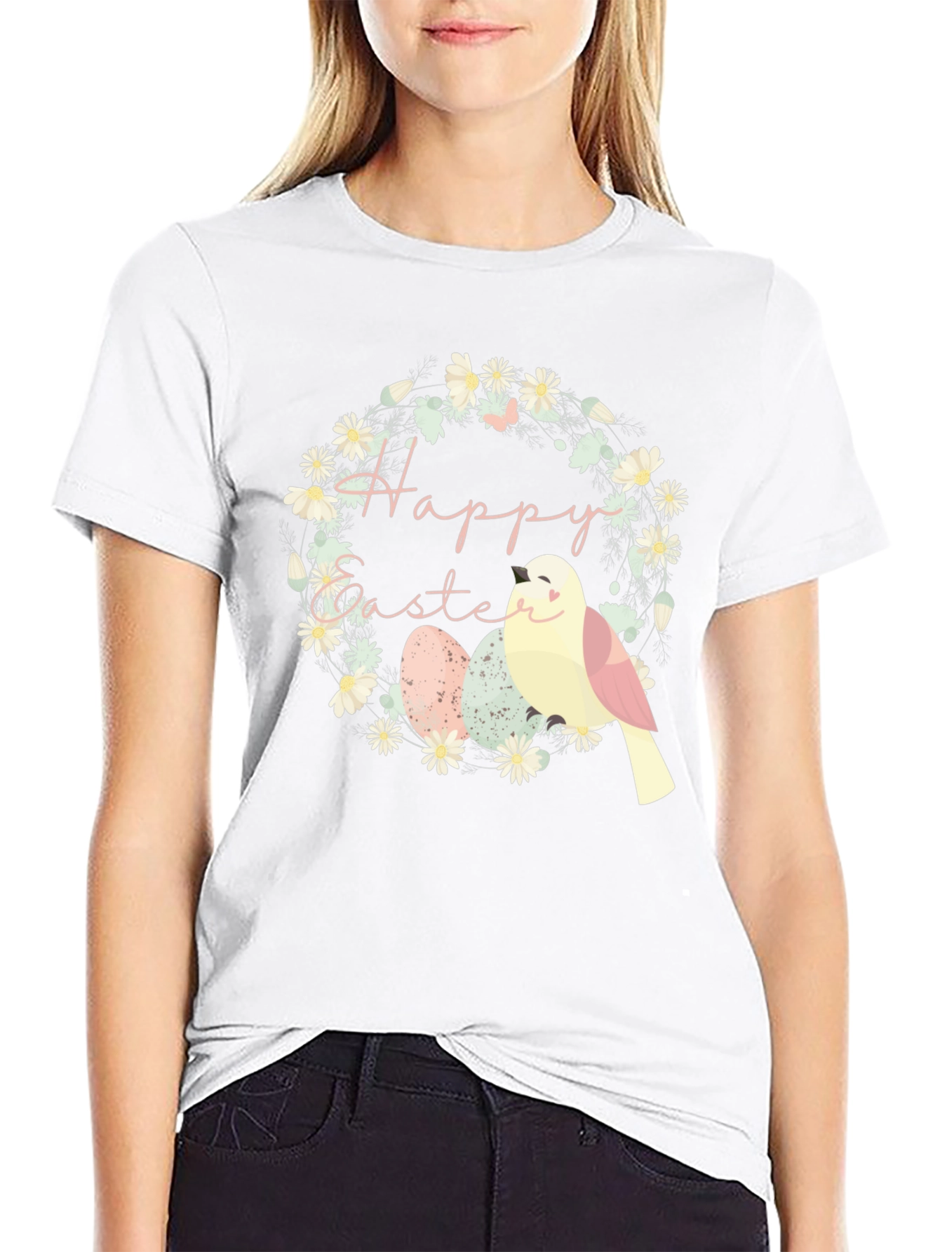 Happy Easter Wreath T-Shirt
