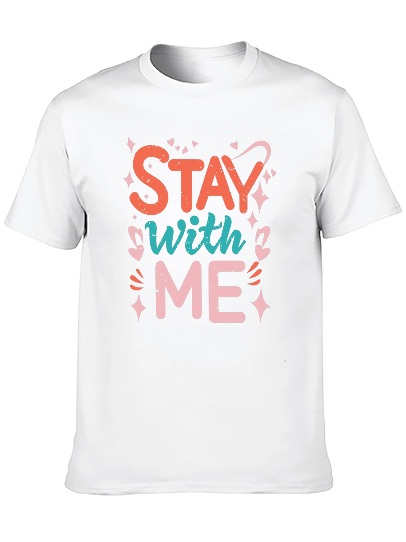 Stay With Me Graphic Tee - Trendy Black T-Shirt