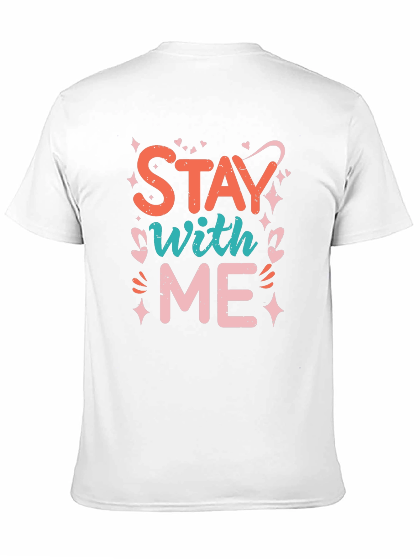 Stay With Me Graphic Tee - Trendy Black T-Shirt
