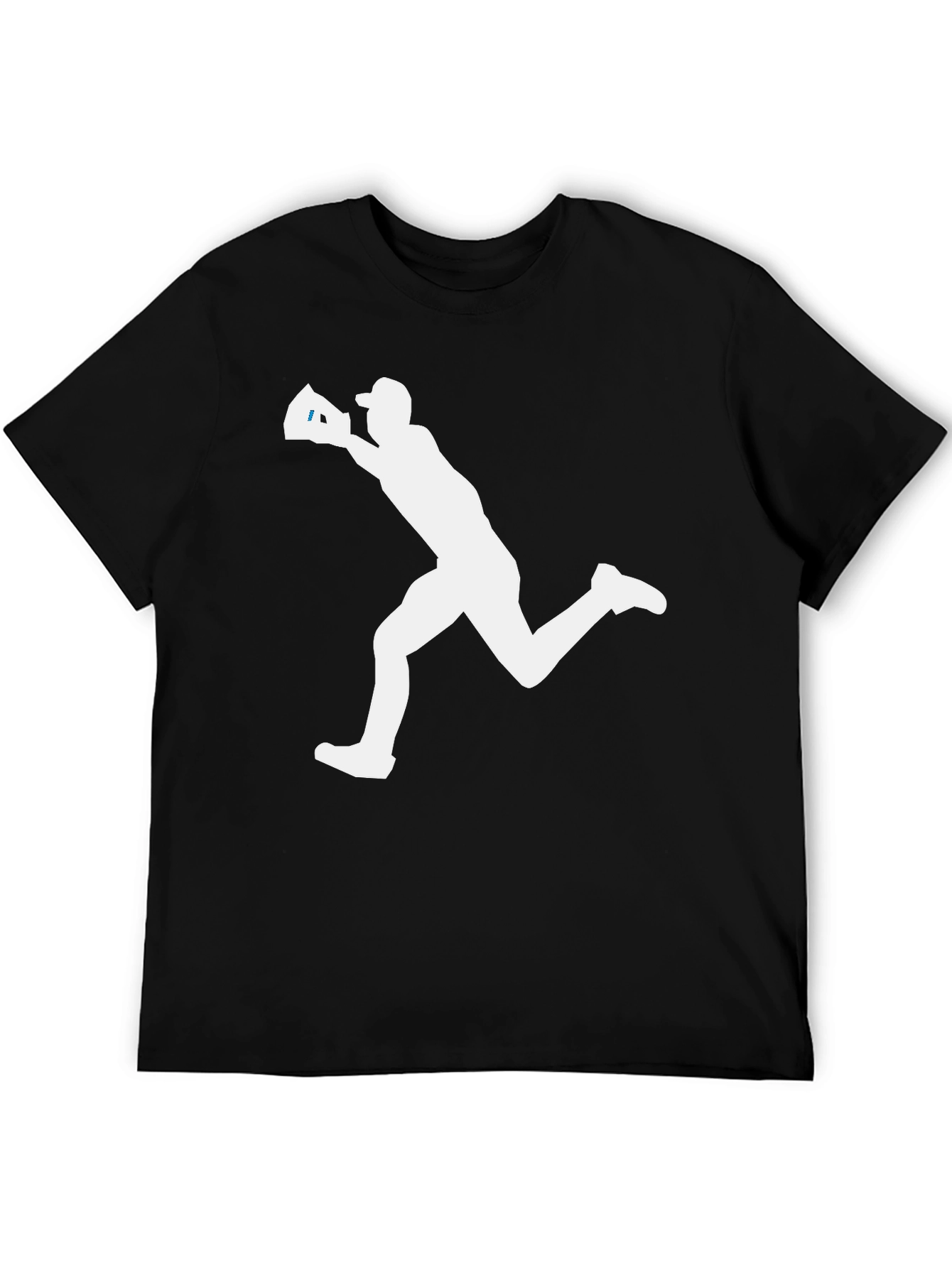 Baseball Silhouette Black T-Shirt